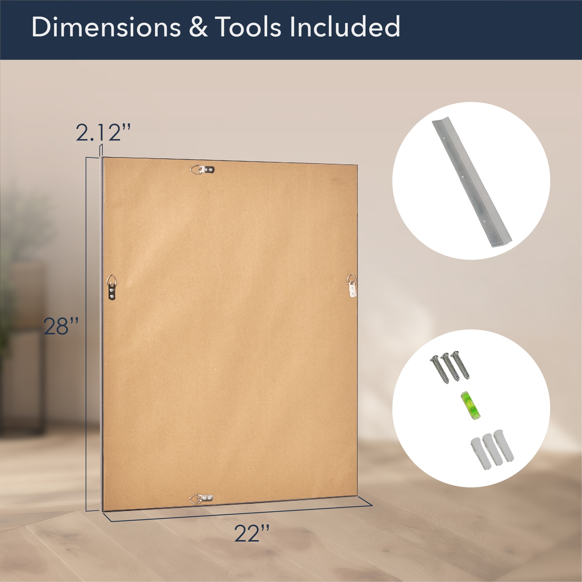 Head West 28" Bronze & Copper Oil-Rubbed Framed Wall Mirror