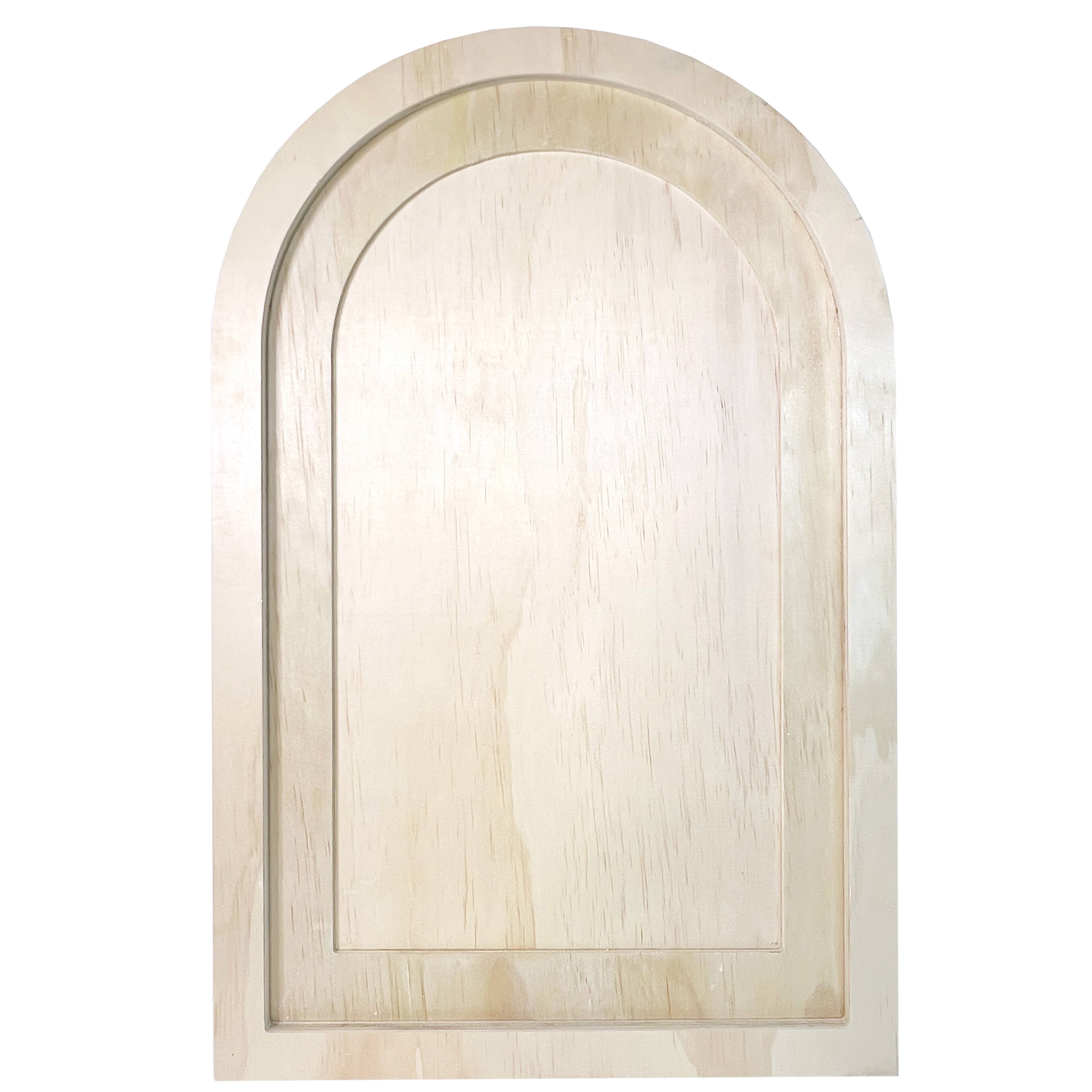 Unfinished Wood Arch Sign