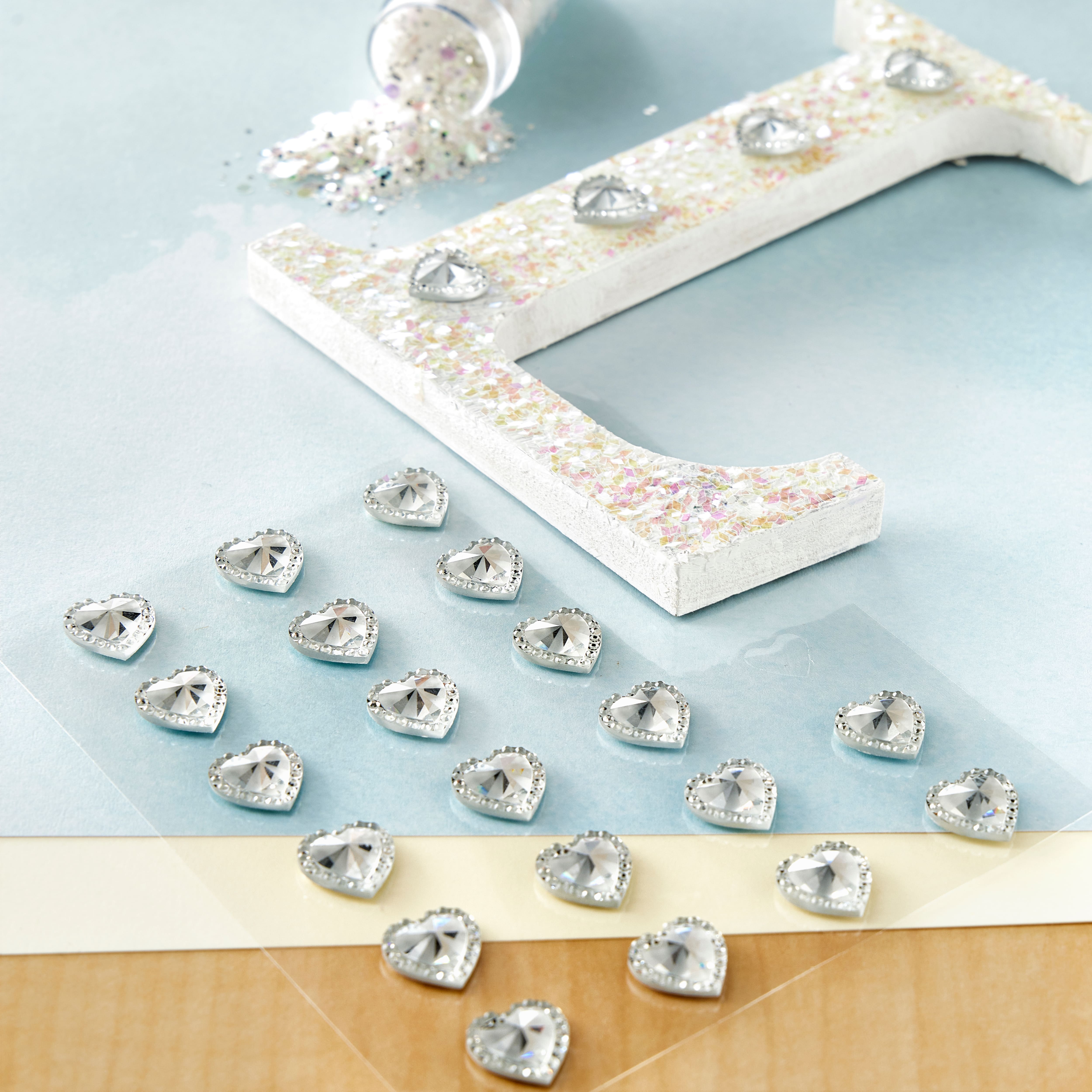 Clear Rhinestone Heart Stickers by Recollections™