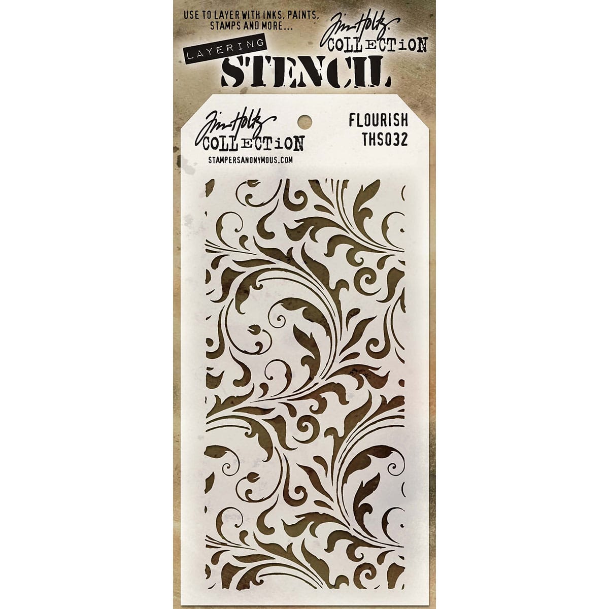 Stampers Anonymous Tim Holtz® Flourish Layering Stencil