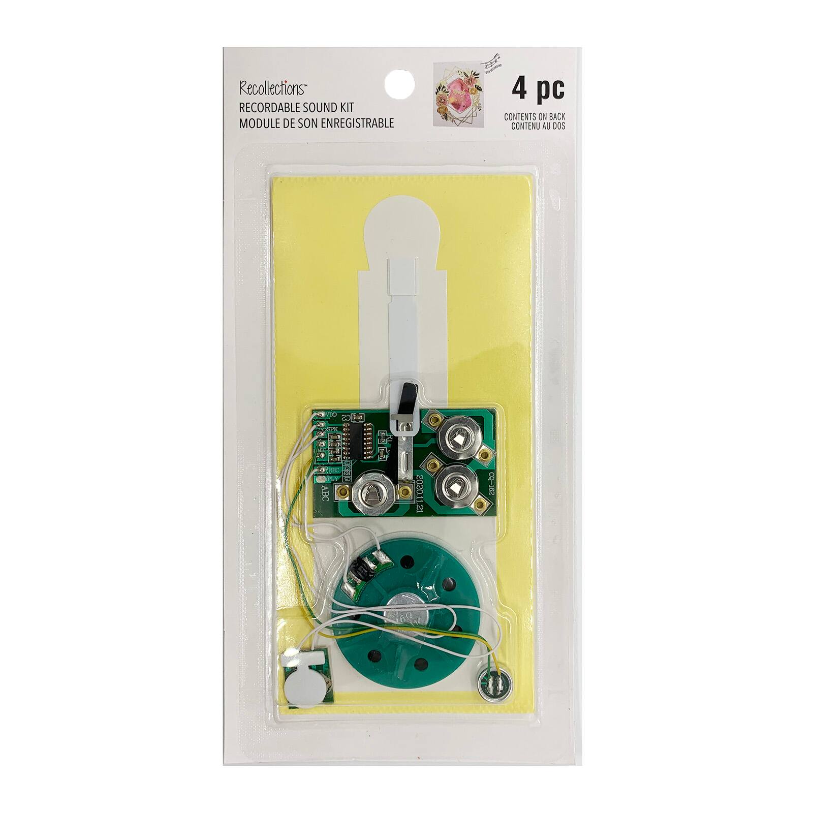 Sound Greeting Card Chip 25 Second Recordable Sound Chip - DIY Recording Module With Adhesive Tape For Greeting Cards Greeting Card Recorder