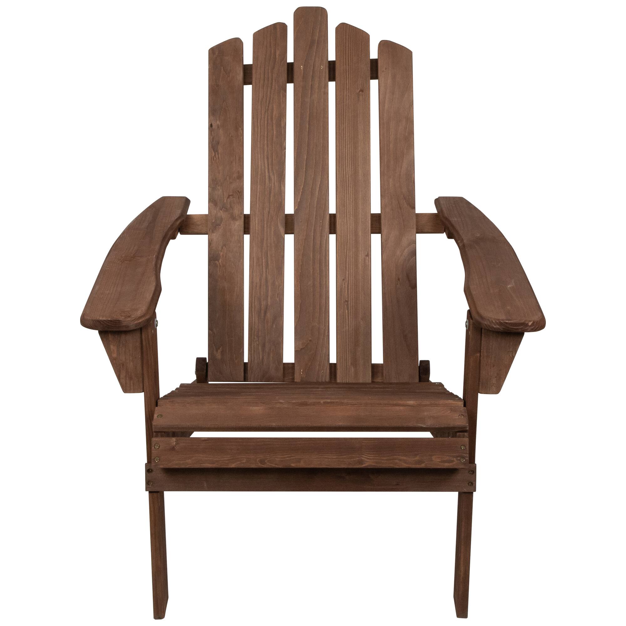 36&#x22; Classic Folding Wooden Adirondack Chair