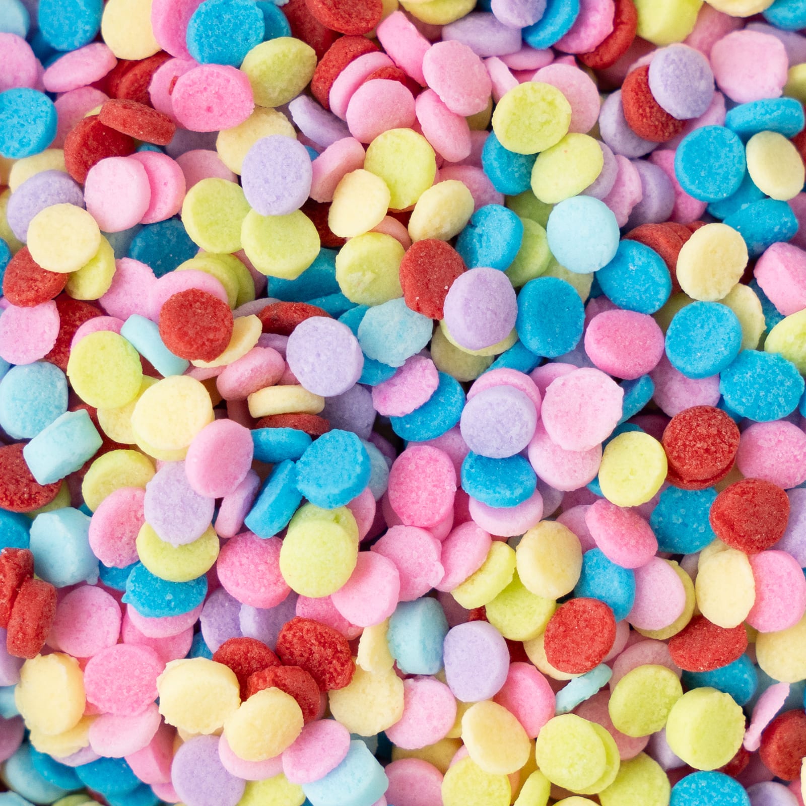 M&#xE9;lange de bonbons arc-en-ciel aux couleurs vives en forme de cercles de Sweet Tooth Fairy
