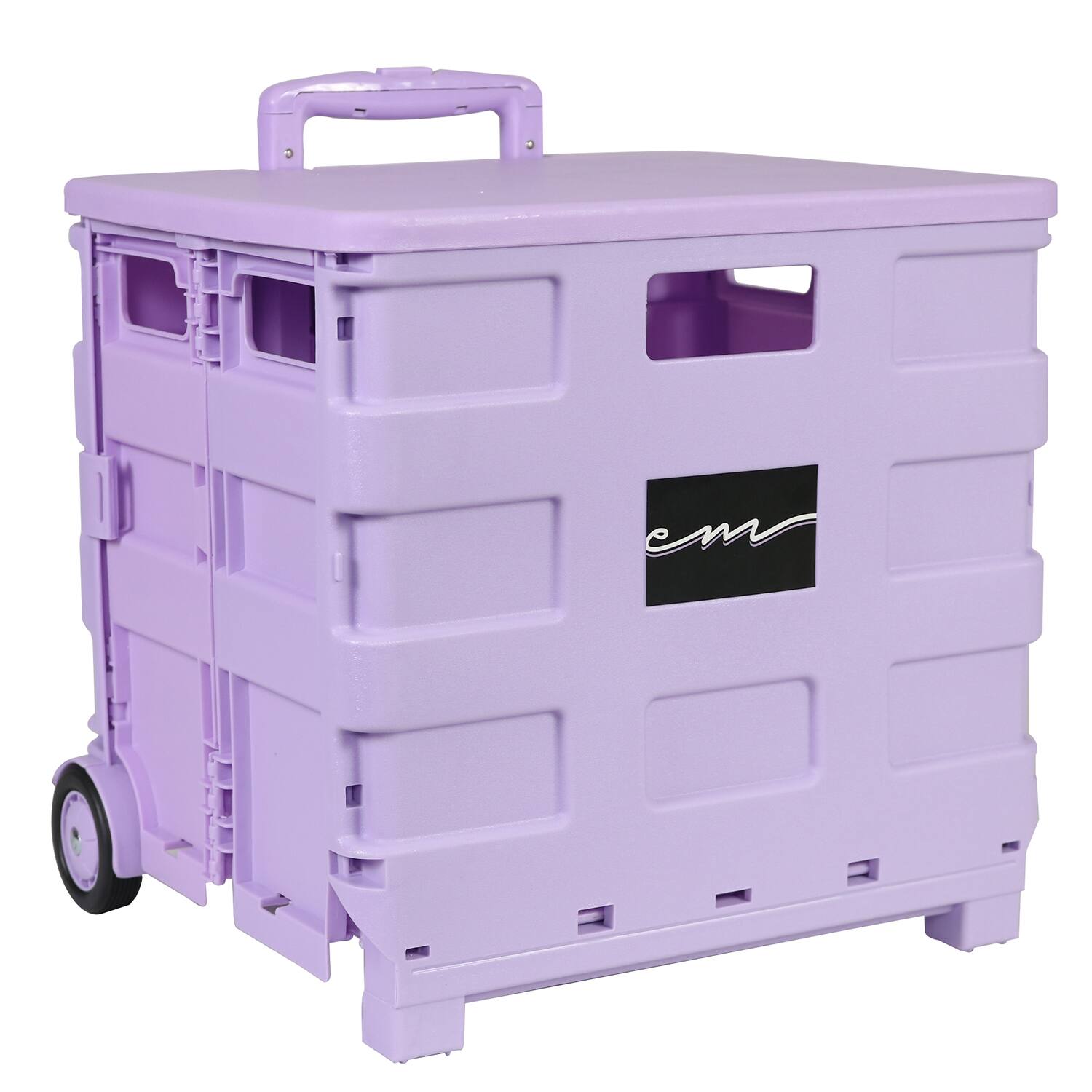 Everything Mary Collapsible Rolling Cart with Lid