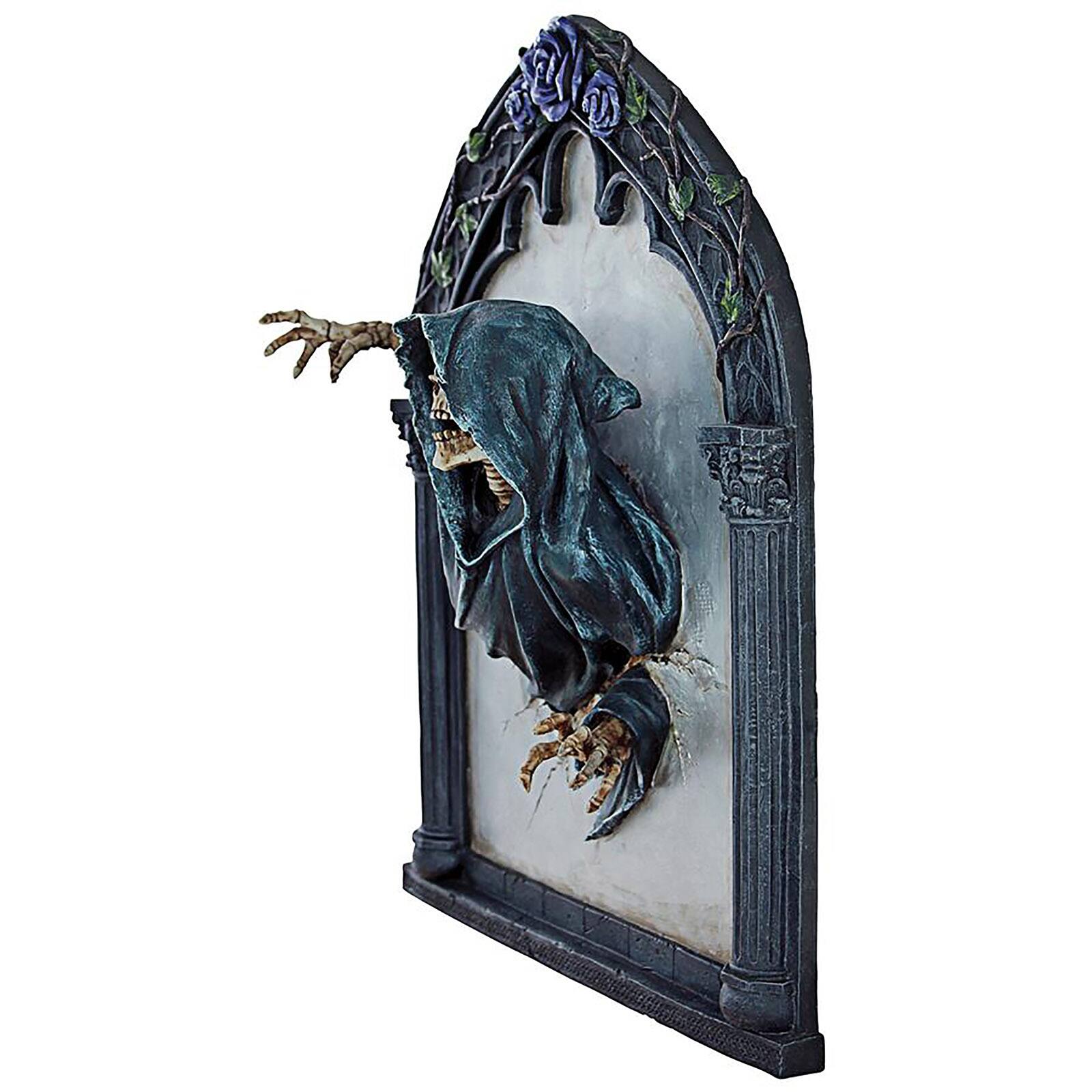 Design Toscano Grim Reflections Grim Reaper Gothic Wall Sculpture