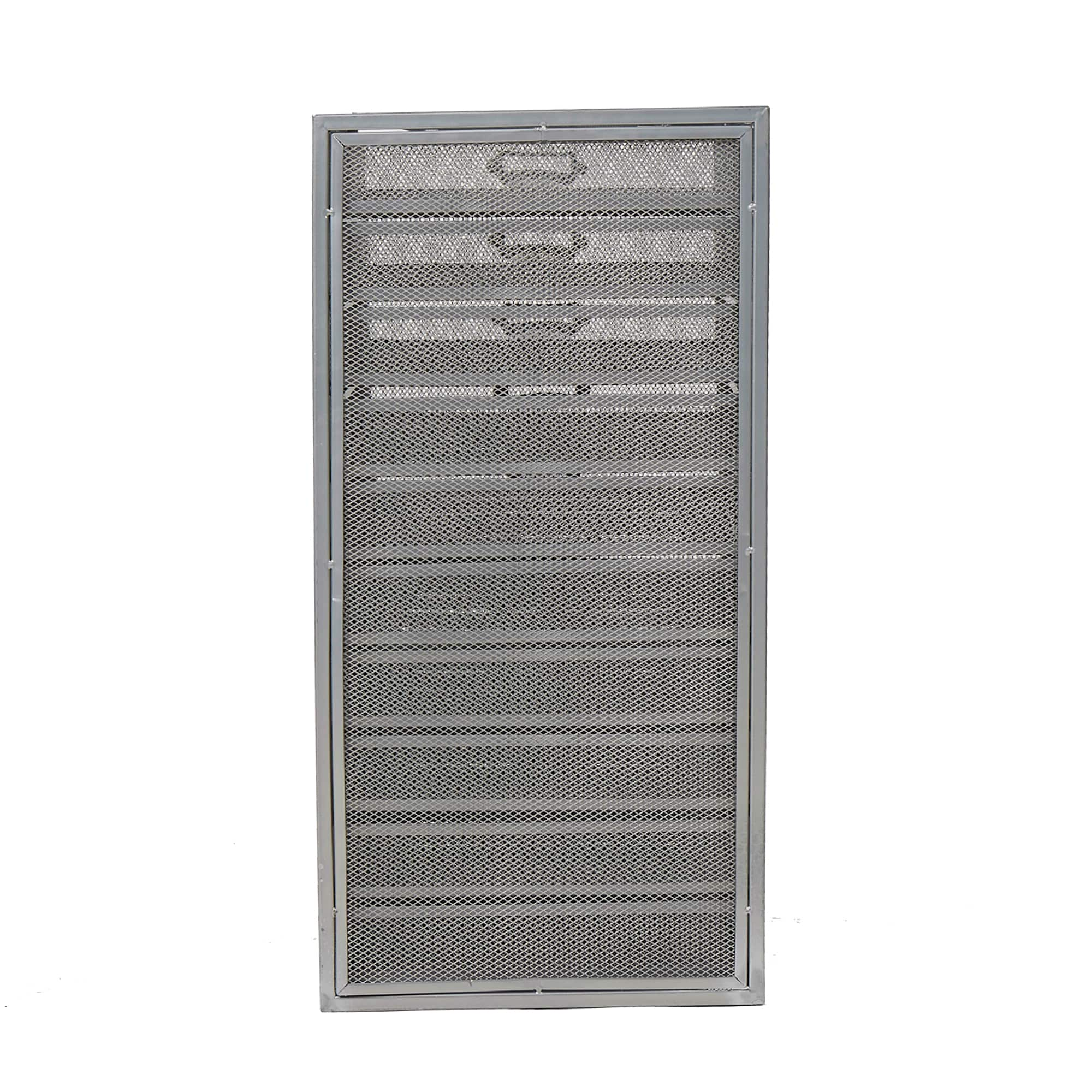 Mind Reader Silver 10-Compartment Mesh Desk Organizer