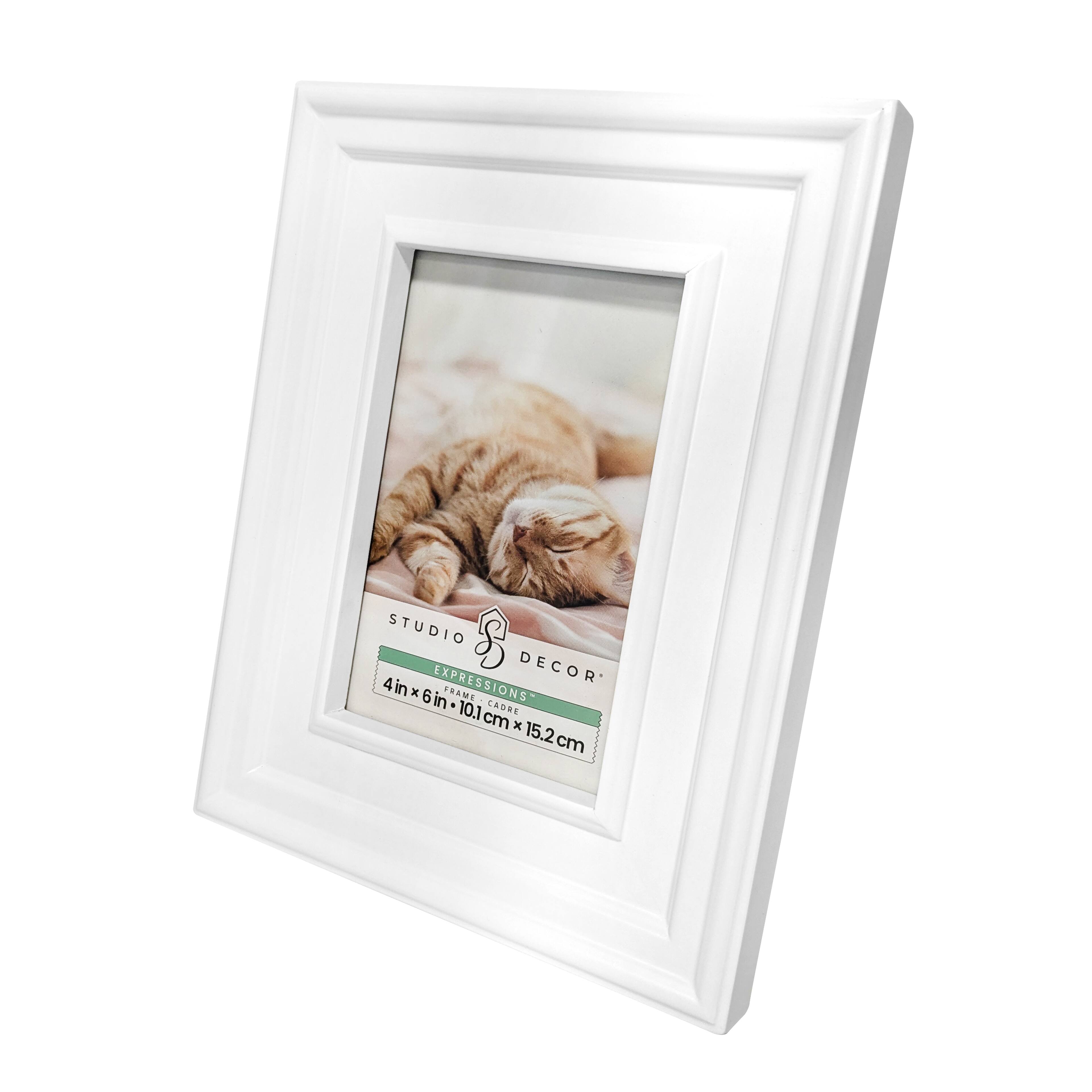 6 Pack: Expressions™ White Frieze Frame by Studio Décor®