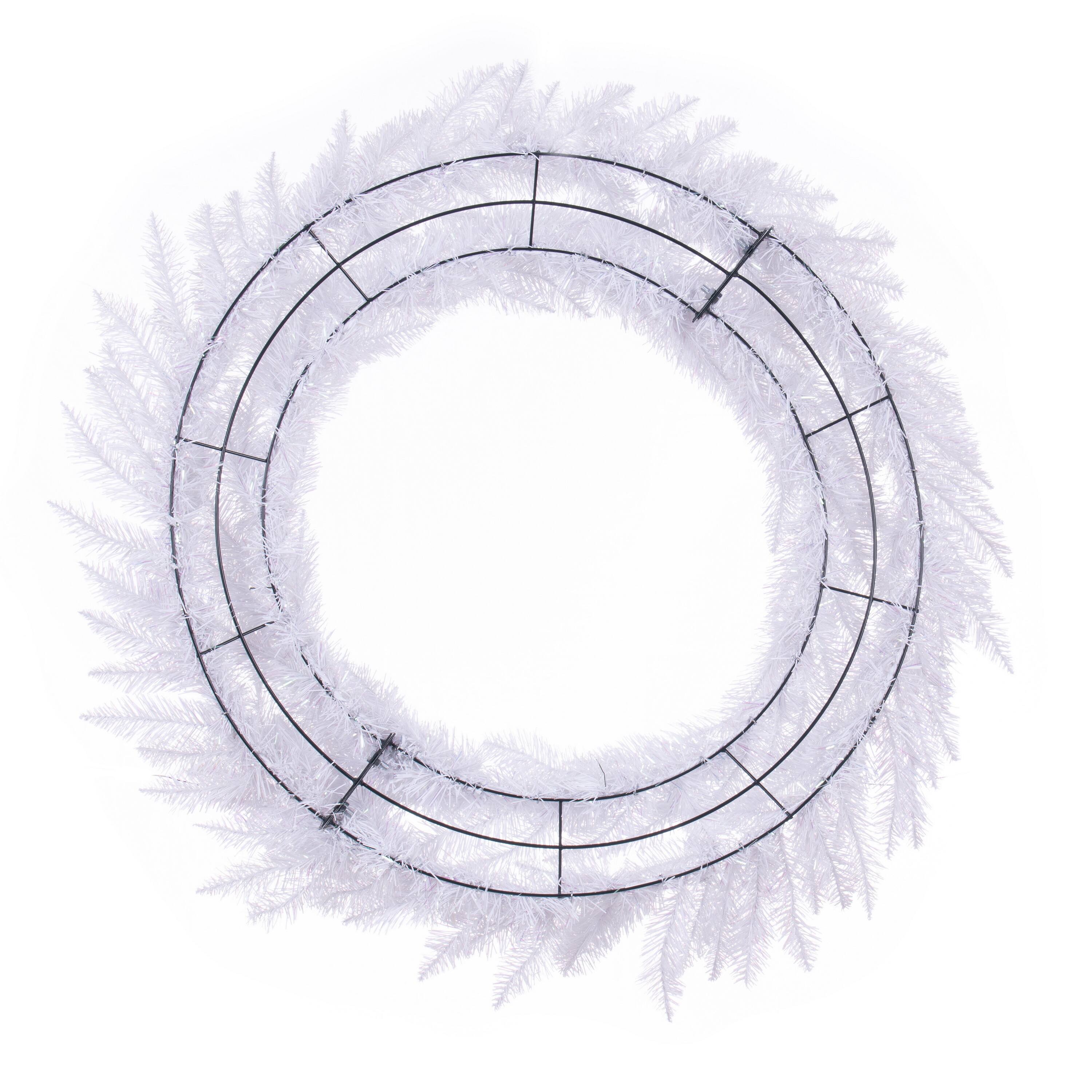 48" Sparkle White Spruce Christmas Wreath