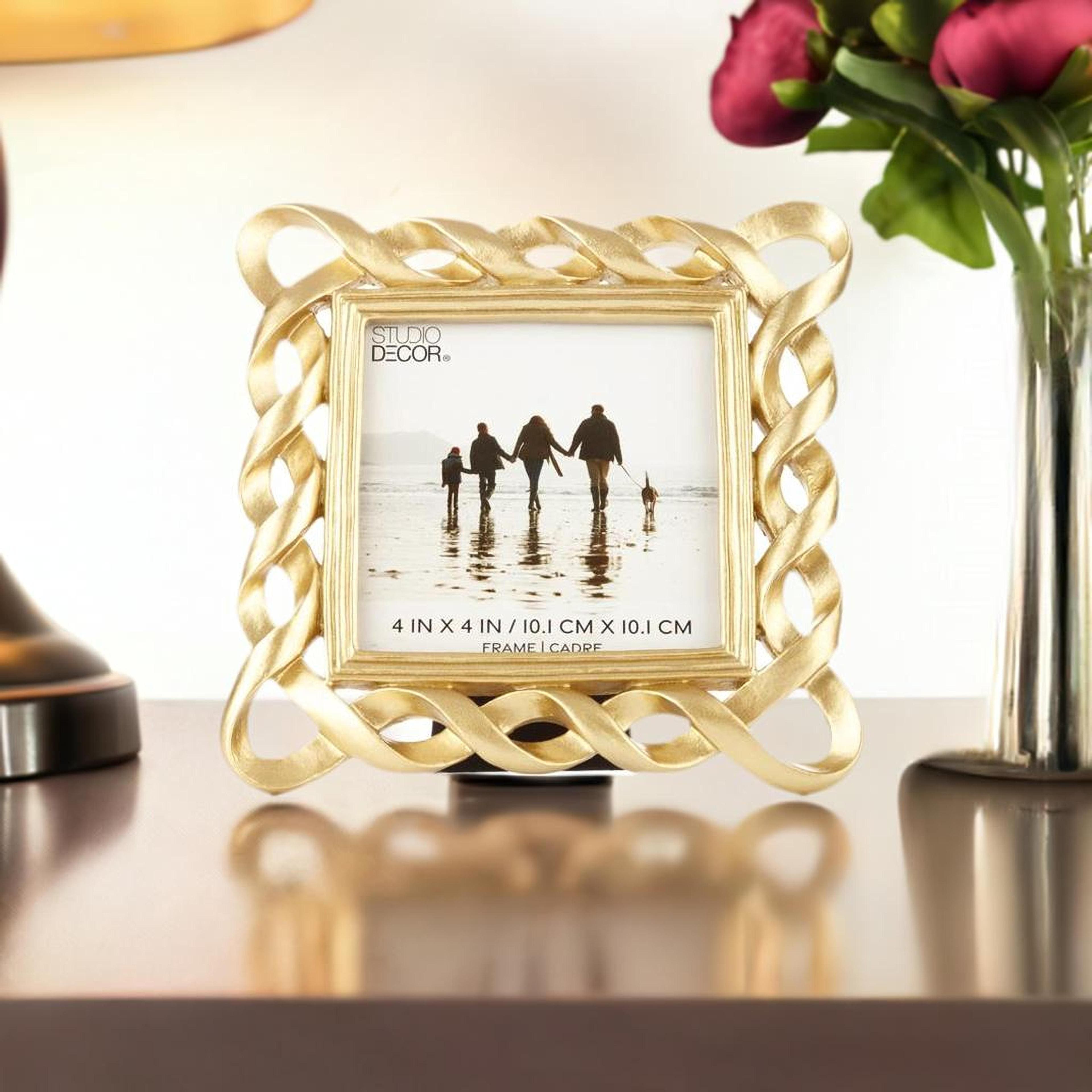 4&#x22; x 4&#x22; Gold Loops Frame by Studio D&#xE9;cor&#xAE;