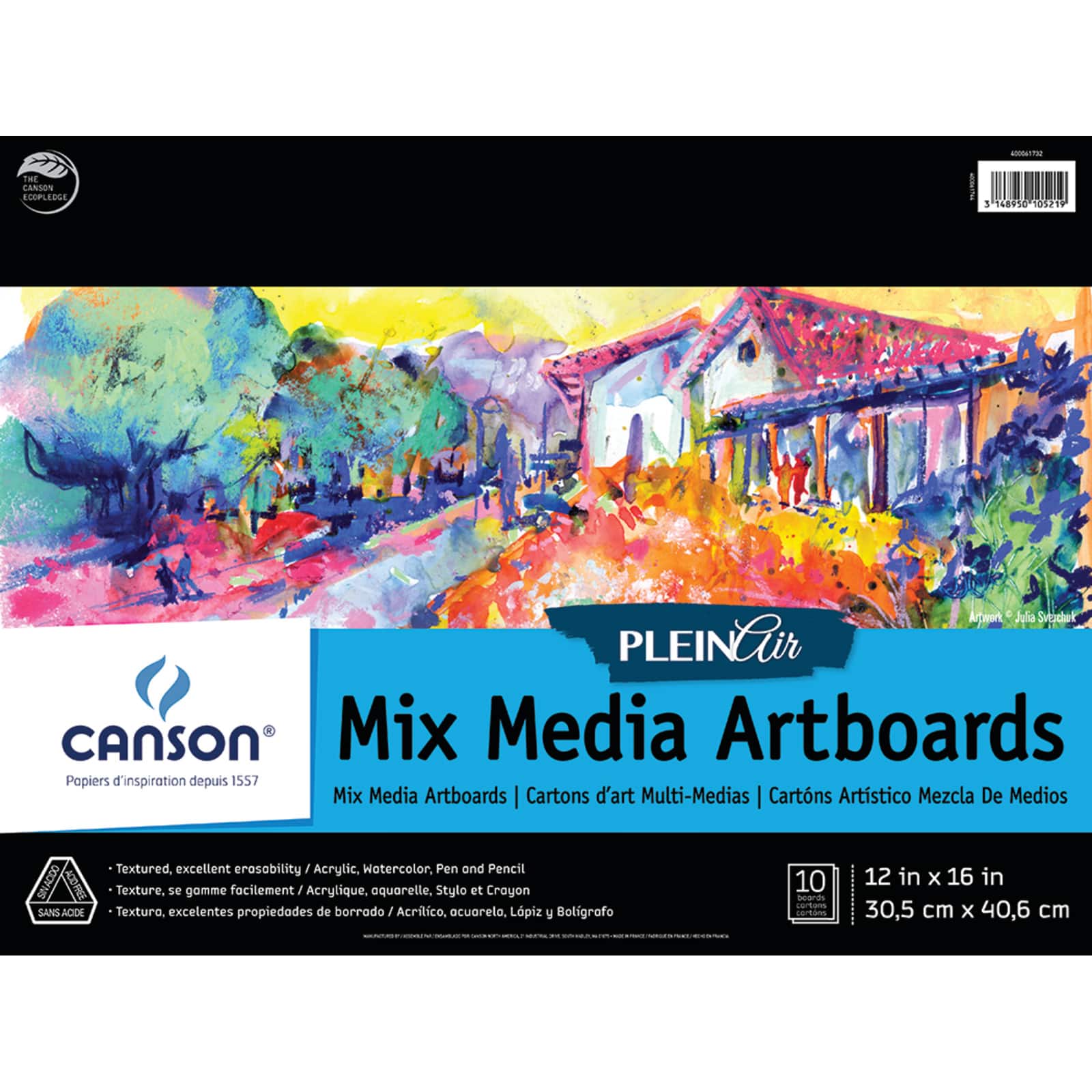 Canson&#xAE; Plein Air Mix Media Artboard Pad