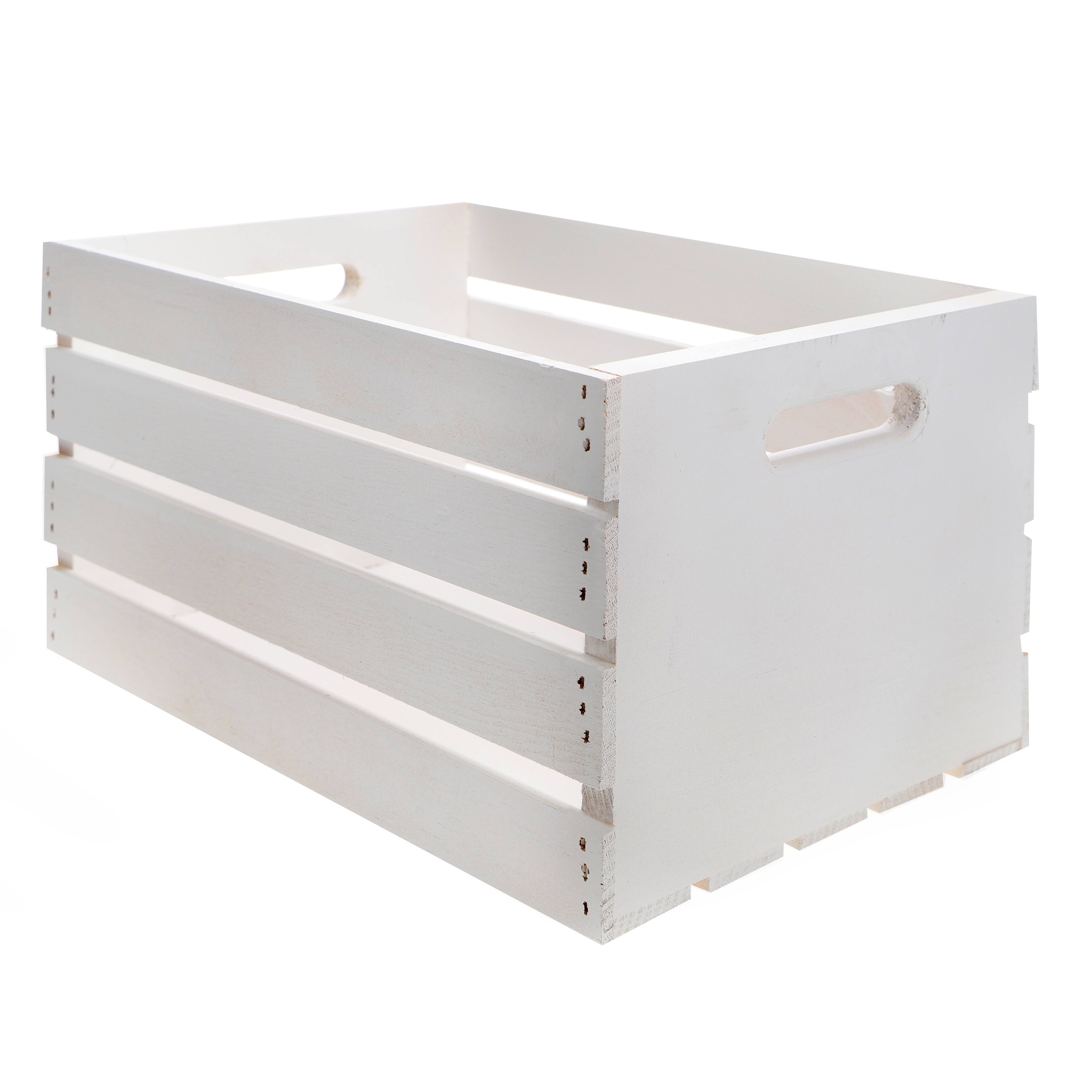 Whitewash Wooden Crate by Make Market®