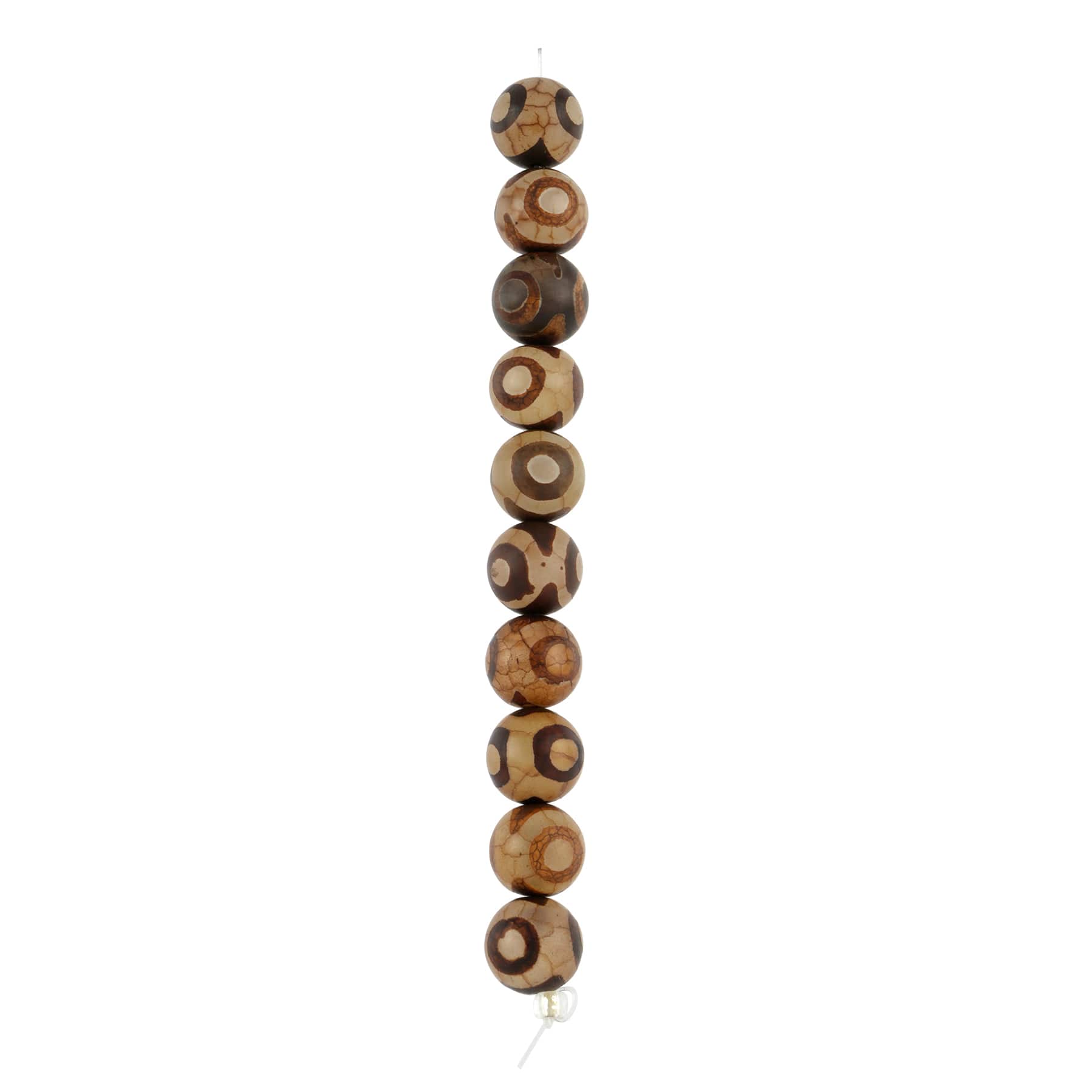 6 Packs: 10 ct. (60 total) Brown Agate Round Beads, 11mm by Bead Landing™