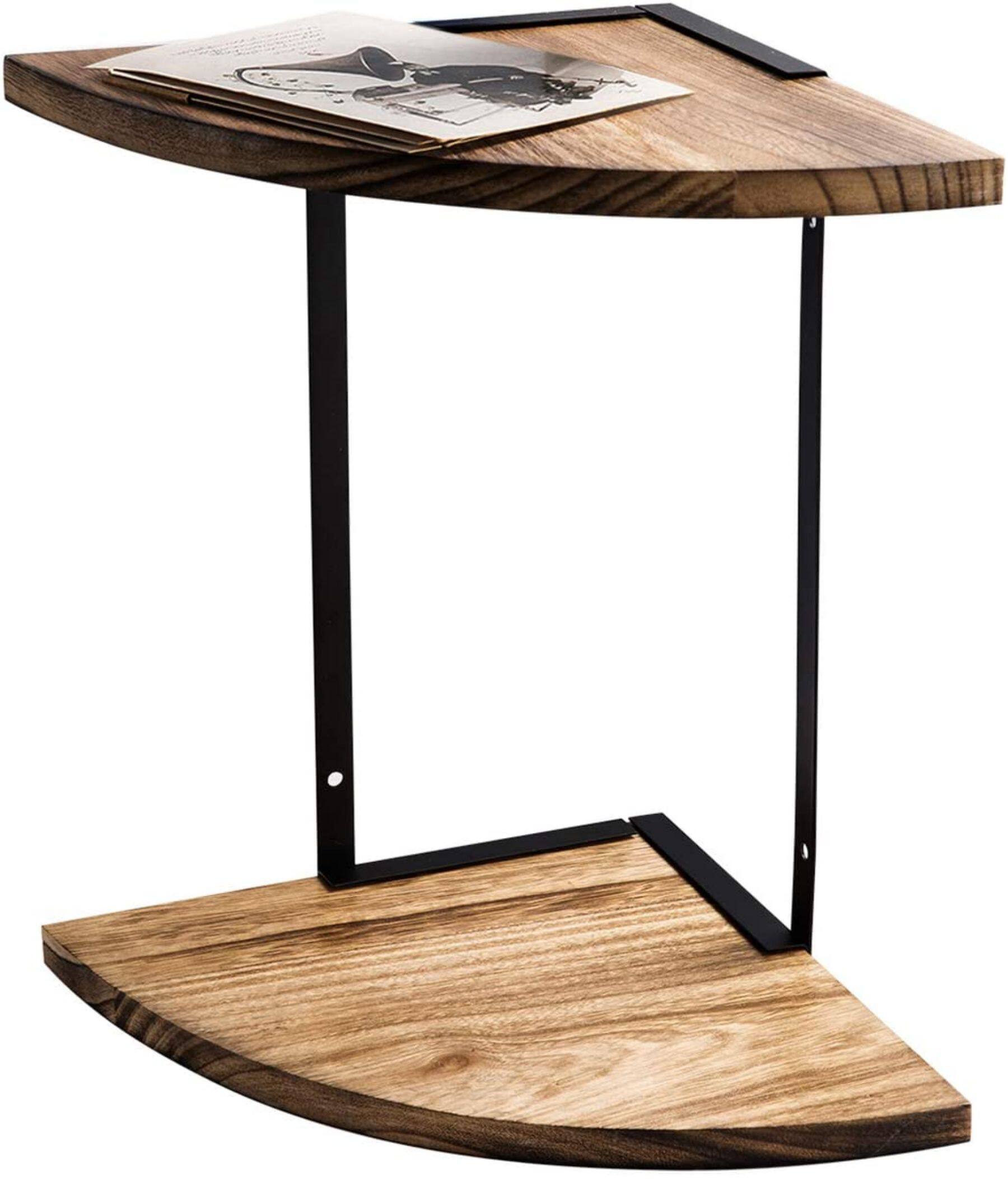 NEX™ 2-Tier Floating Wall-Mounted Solid Wood Shelves