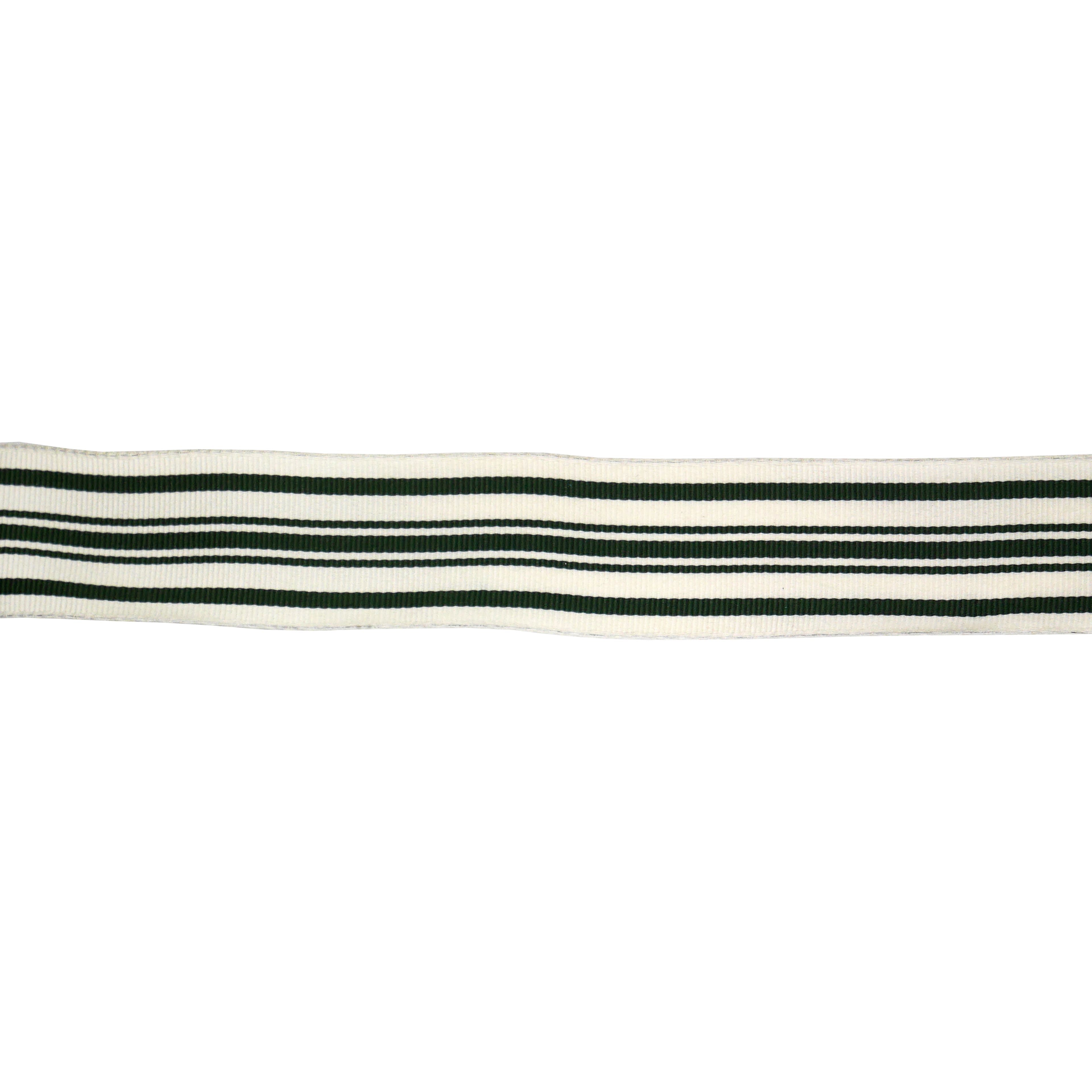 1.5&#x22; x 30ft. Green Ticking Ribbon by Celebrate I