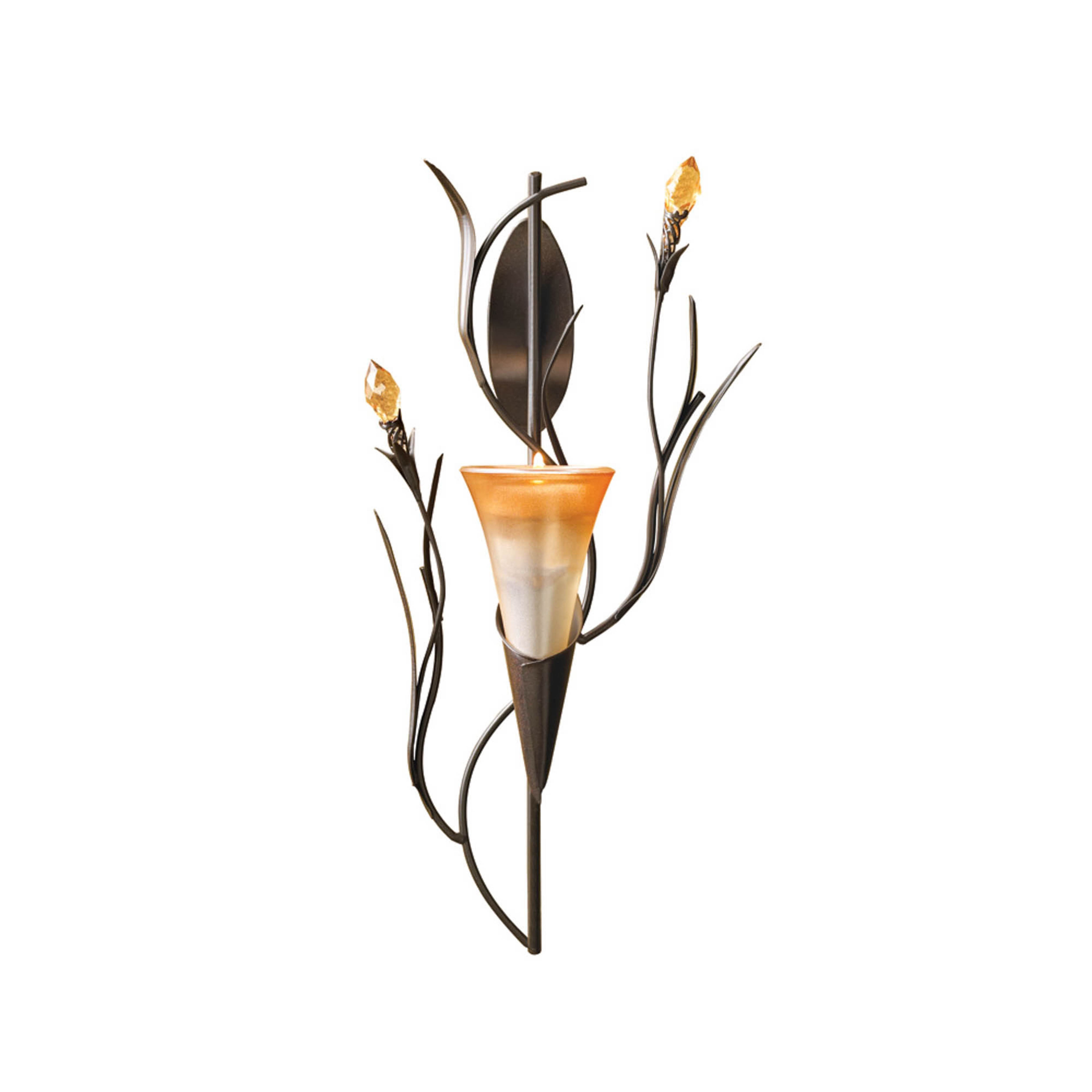12.5&#x22; Dawn Lily Candle Wall Sconce