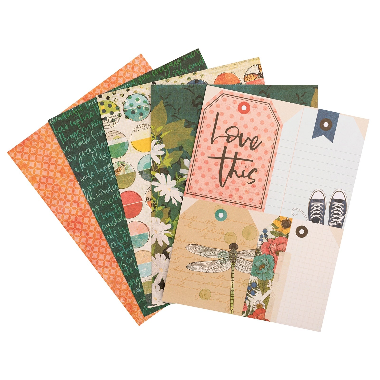 American Crafts Double-Sided Paper Pad 6&#x22; x 8&#x22; 24 ct. Vicki Boutin Fernwood
