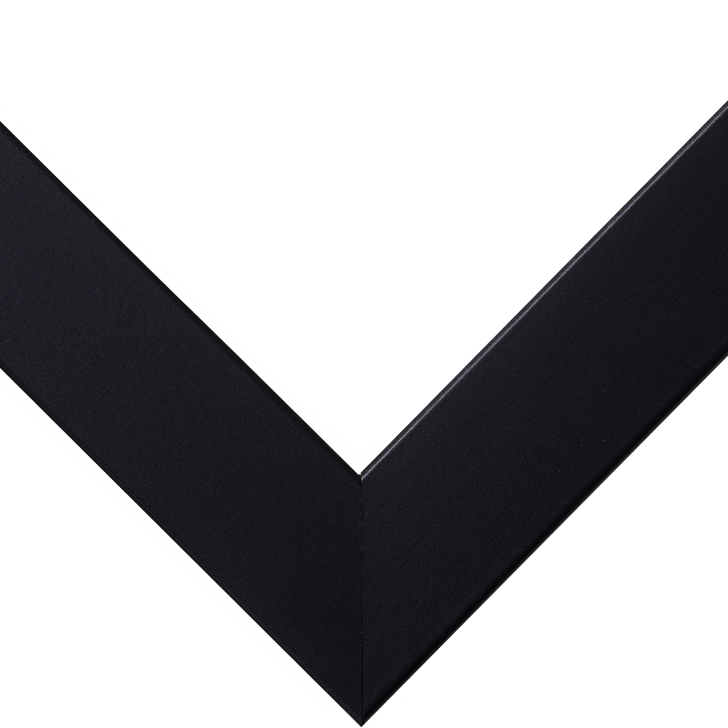 Craig Frames Essentials Modern Black Picture Frame with Mat