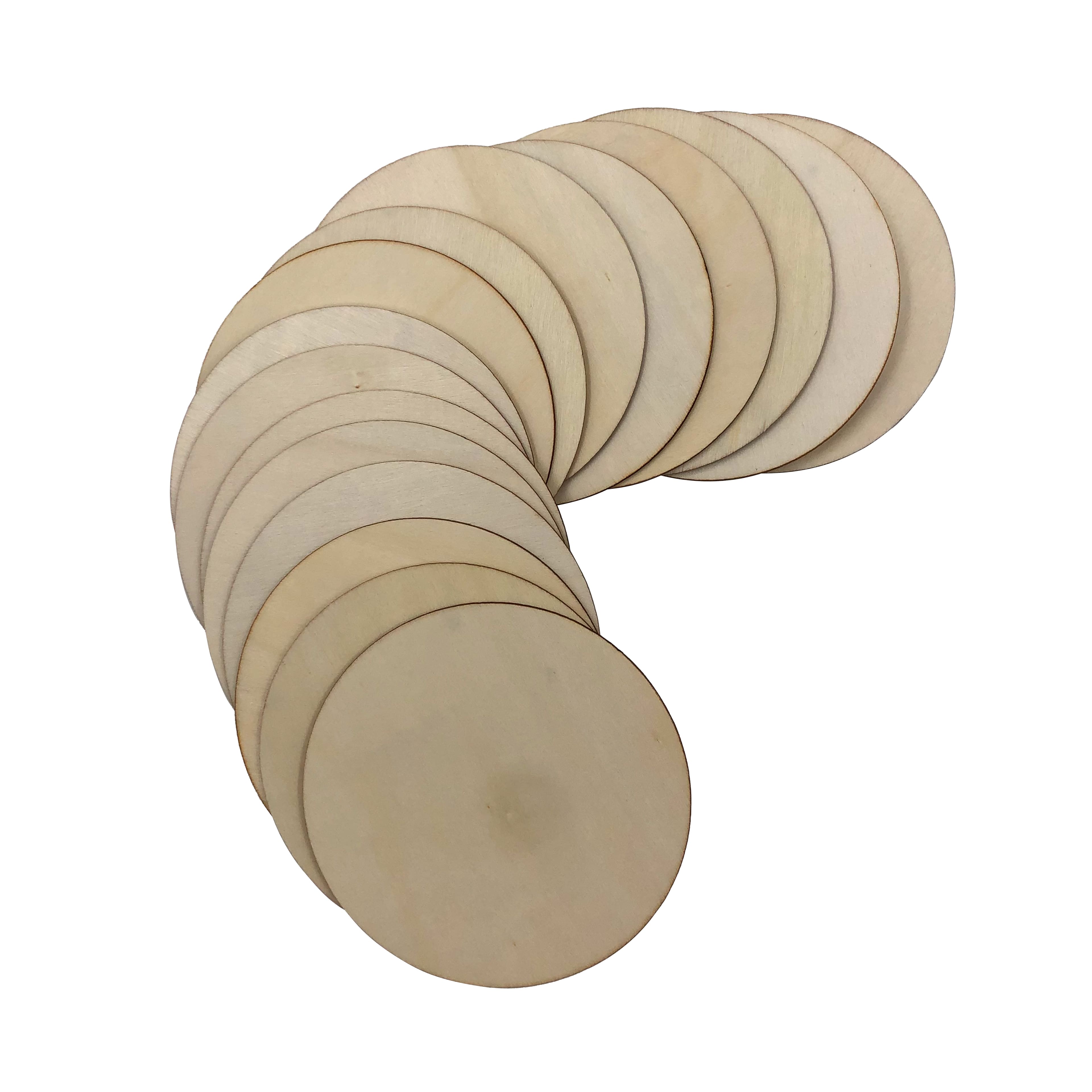 4&#x22; Wood Rounds, 16ct. by Make Market&#xAE;