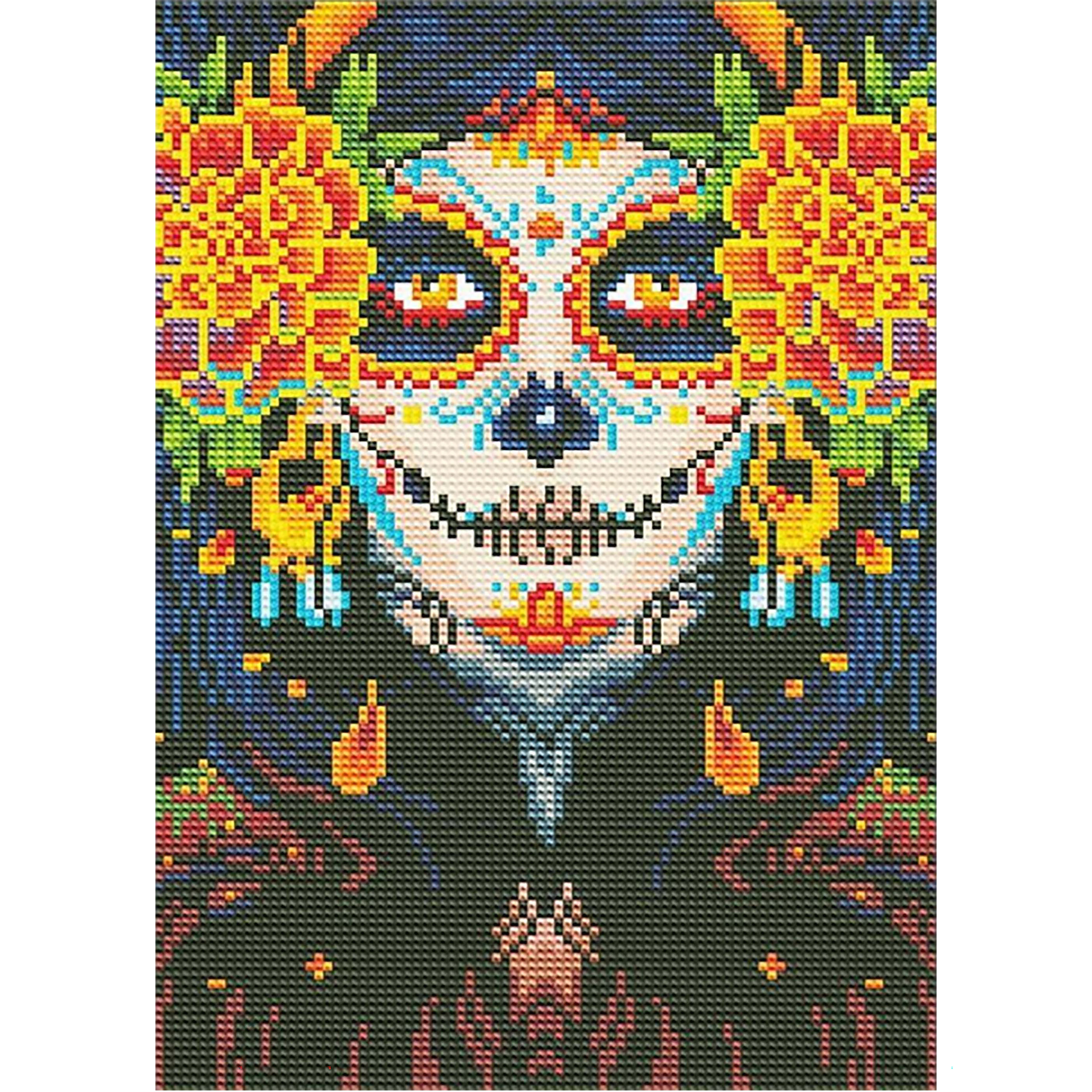 Sparkly Selections Day of the Dead Woman Glow in the Dark Diamond Art Kit