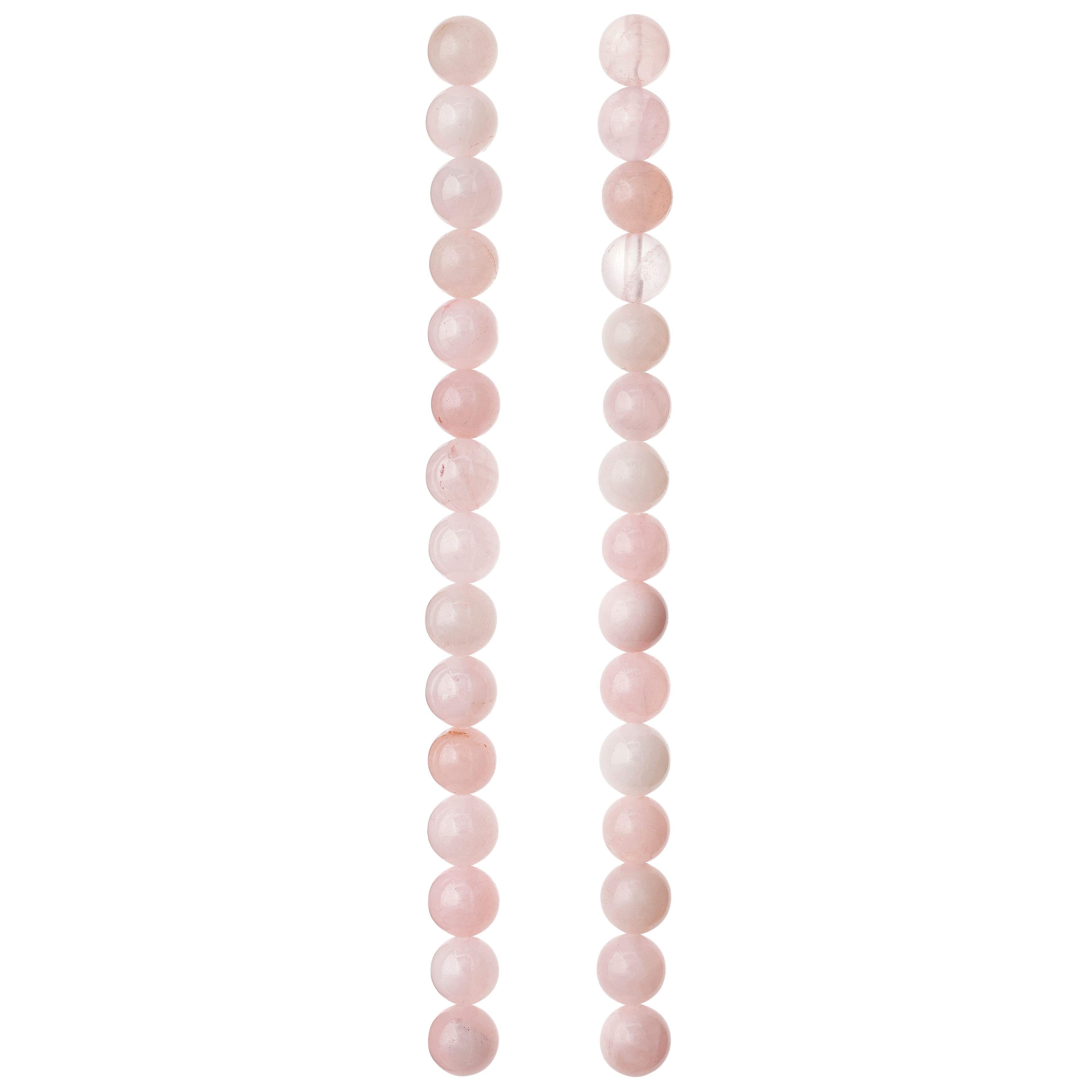 12 Pack: Rose Quartz Round Beads by Bead Landing&#x2122;, 8mm
