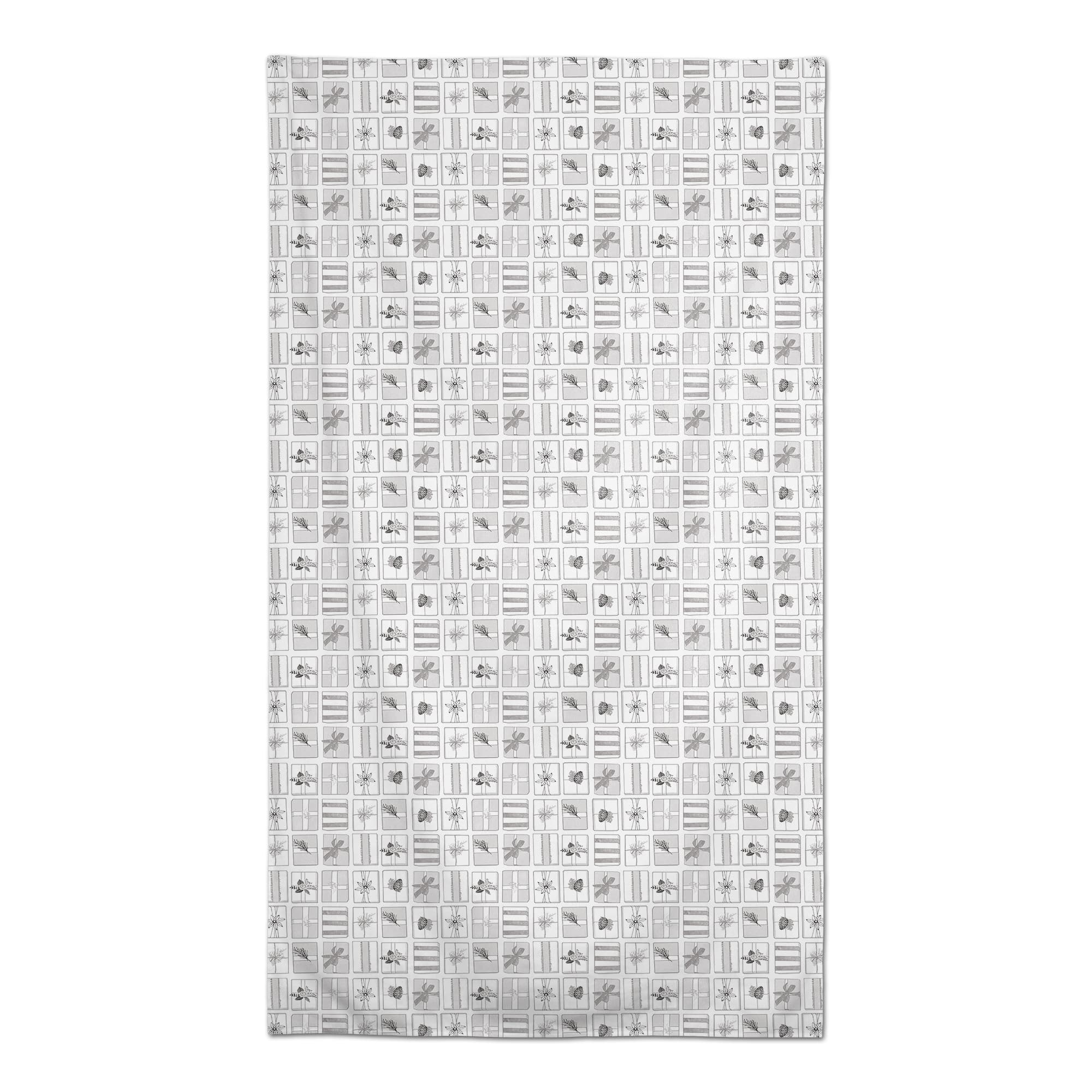 Silver Presents 58x102 Tablecloth