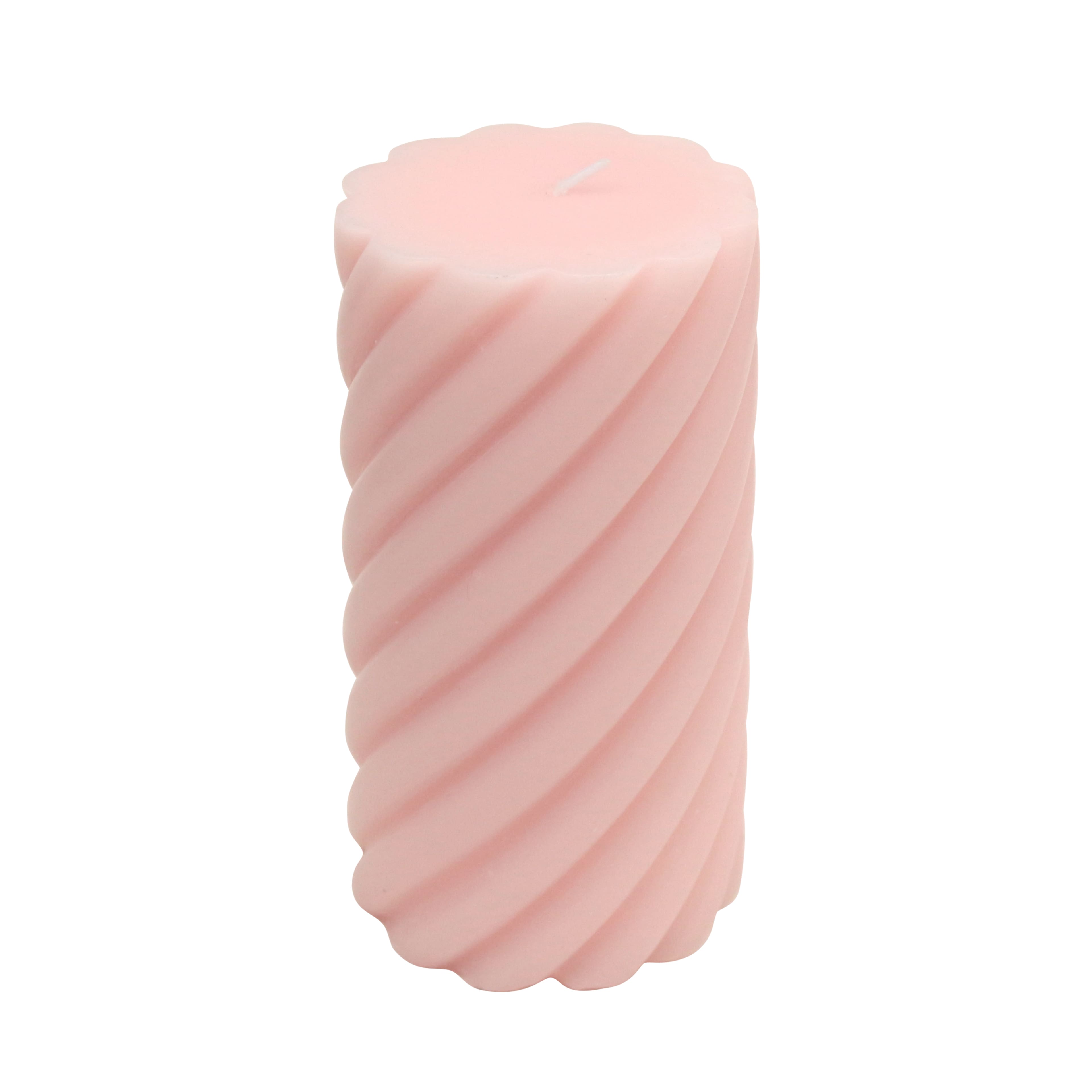 Lightly Fragranced Twist Pillar Candle by Ashland&#xAE;
