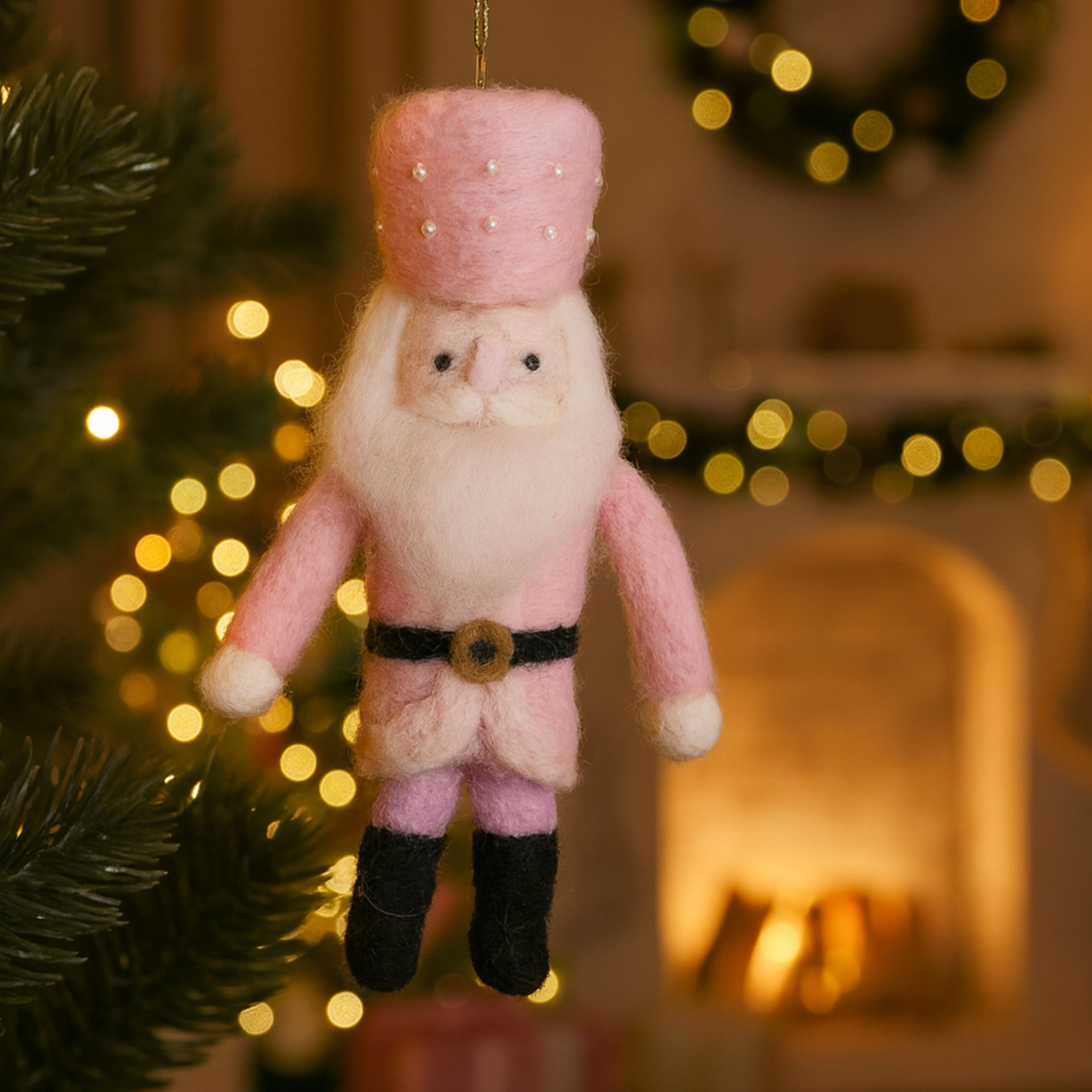 Christmas Pink Nutcracker Felting Kit by Loops & Threads®