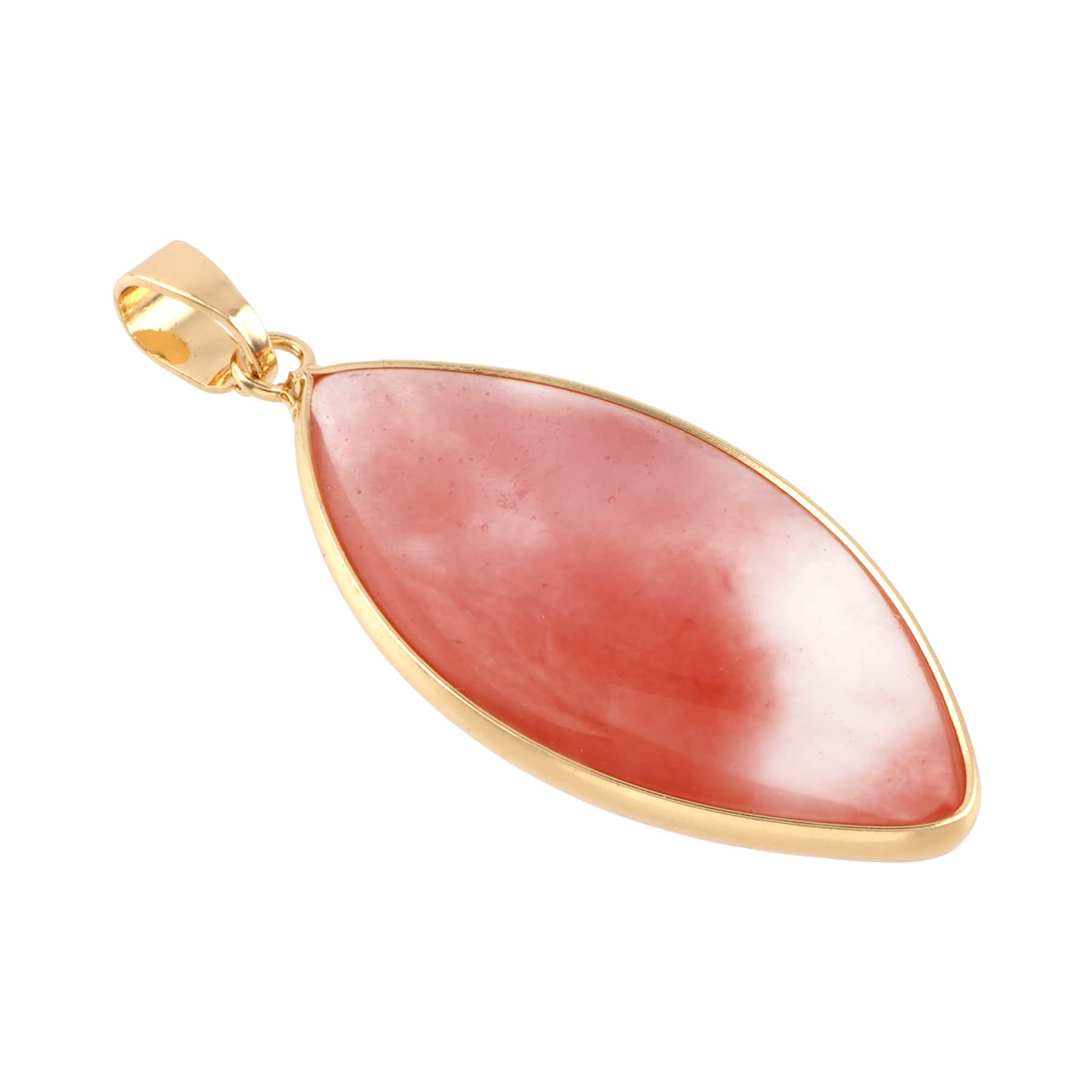 12 Pack: Cherry Quartz Marquise Pendant by Bead Landing™