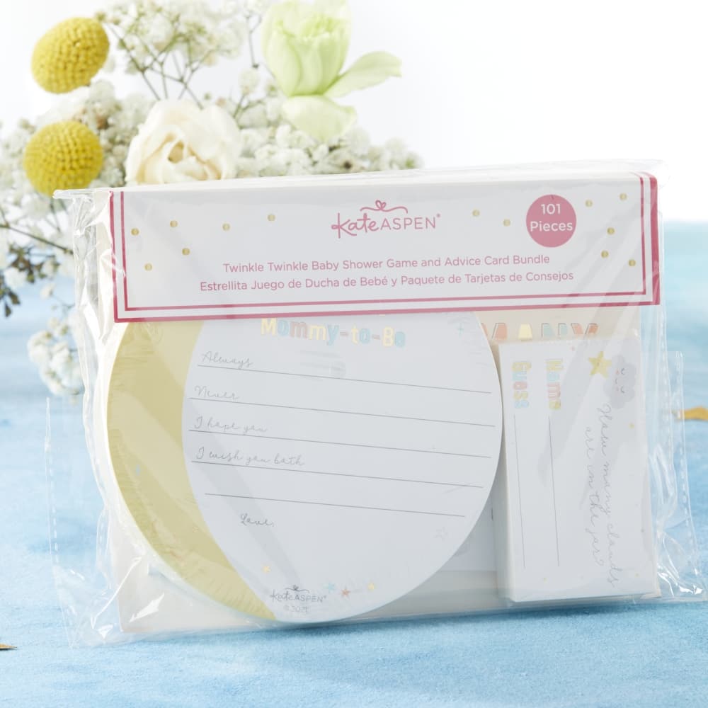 Kate Aspen® Twinkle Twinkle Advice Card & Baby Shower Game Set