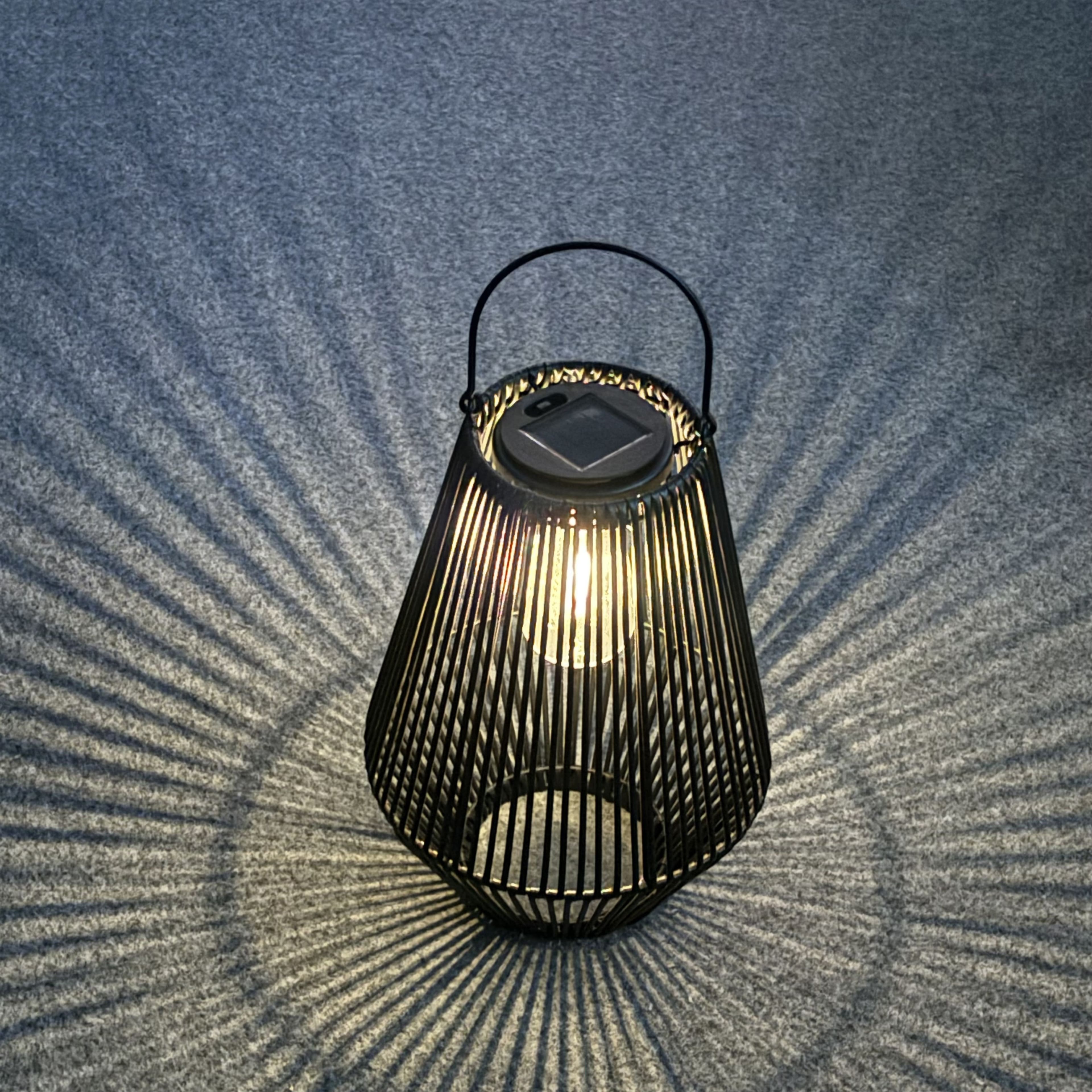 13.5&#x22; Cage Solar Lantern by Ashland&#xAE;