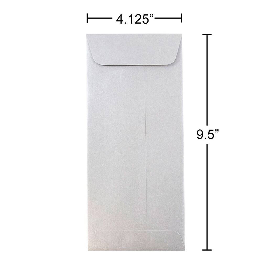 JAM Paper #10 Policy Metallic Business Envelopes, 50ct.