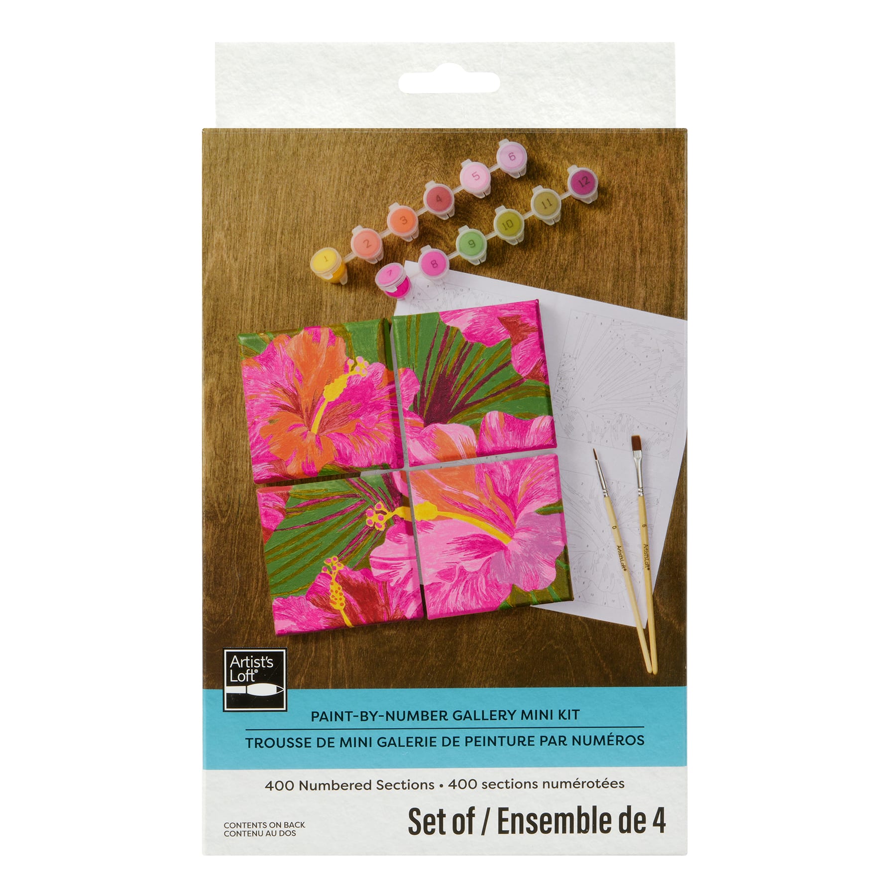 Hibiscus Paint-by-Number Gallery Mini Kit by Artist's Loft®