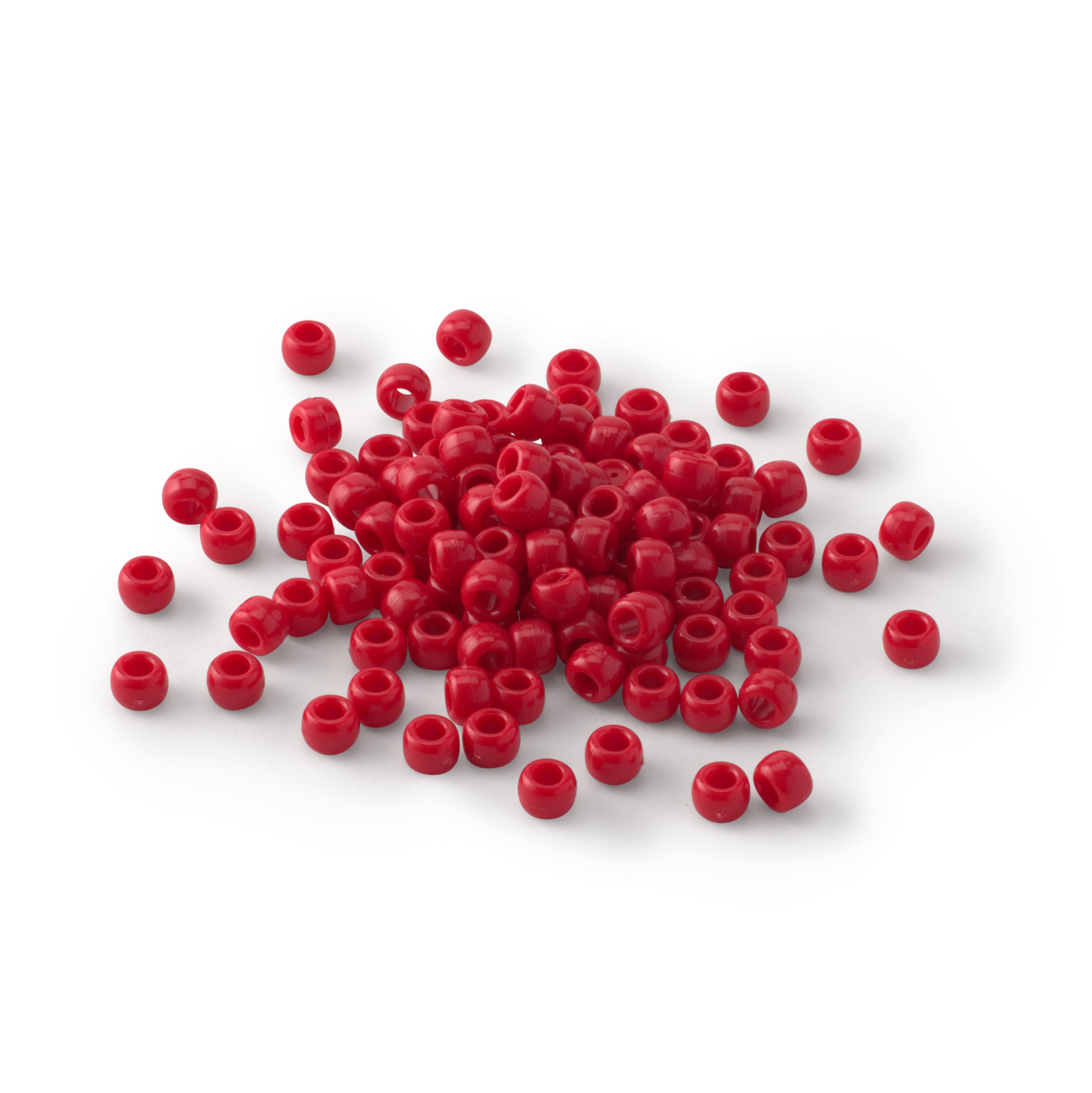 12 Packs: 580 ct. (6,960 total) Opaque Pony Beads By Creatology™, 6mm x 9mm