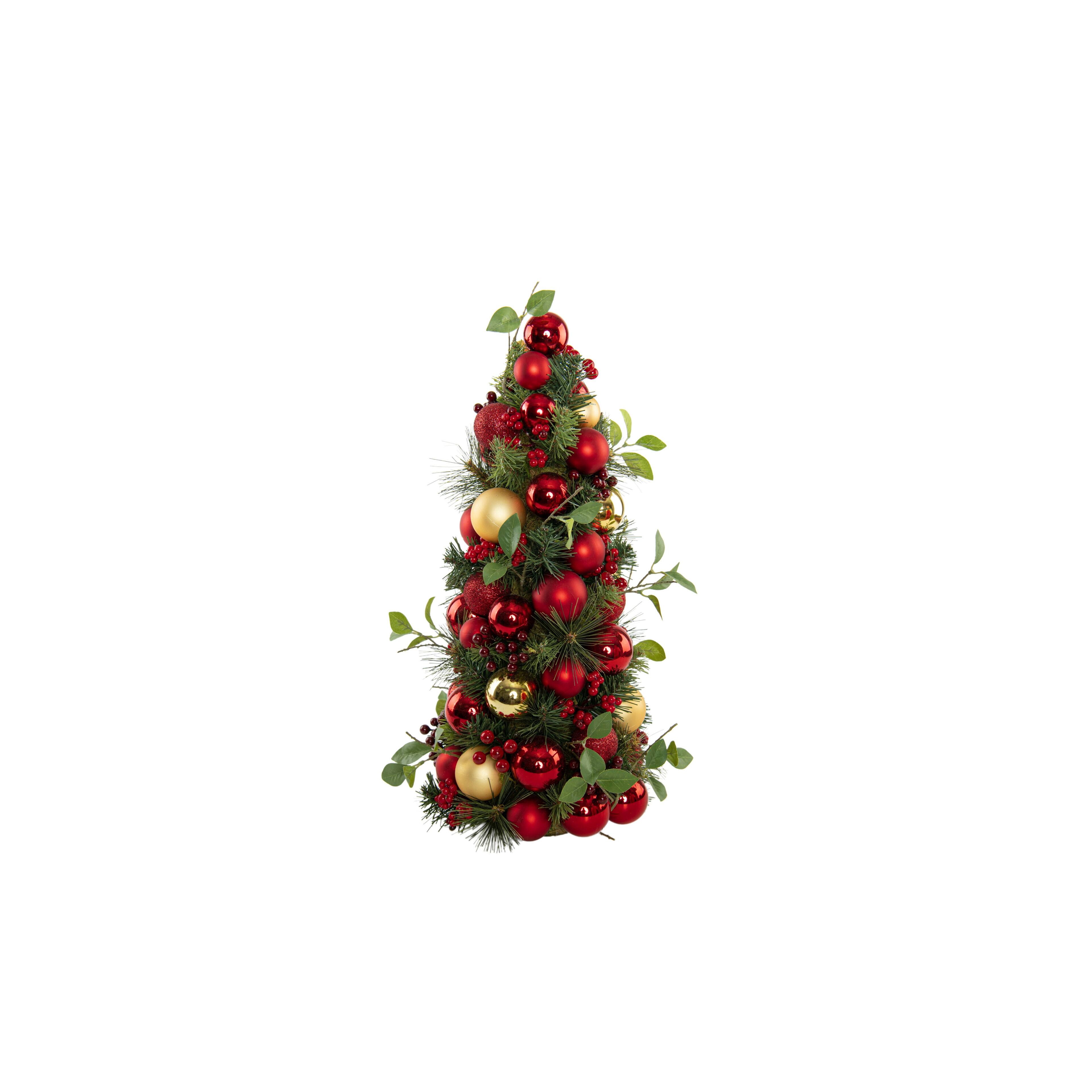 22" Red & Gold Ornament Tabletop Christmas Tree by Ashland® Michaels