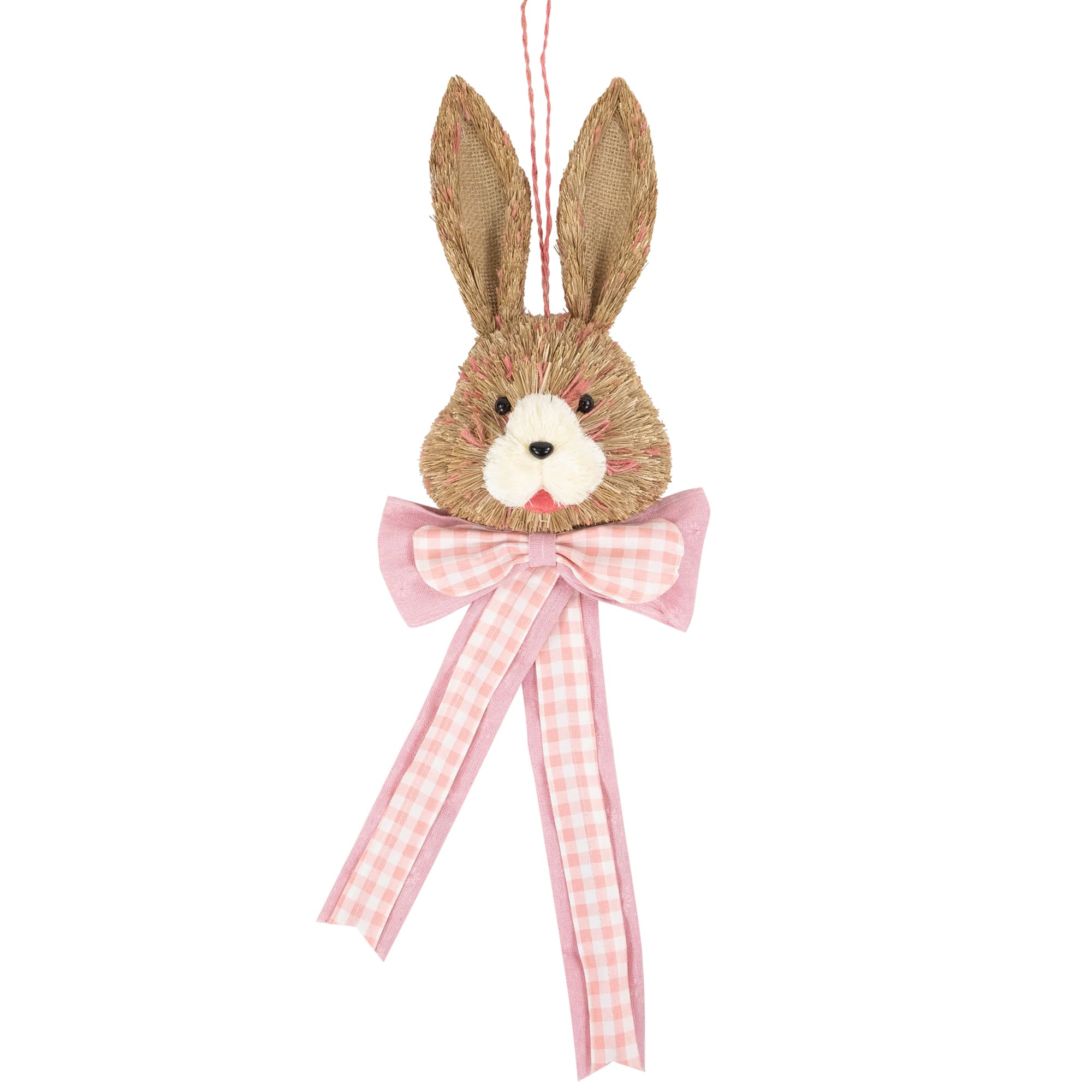 21&#x22; Easter Bunny with Bow Hanging Wall Decoration