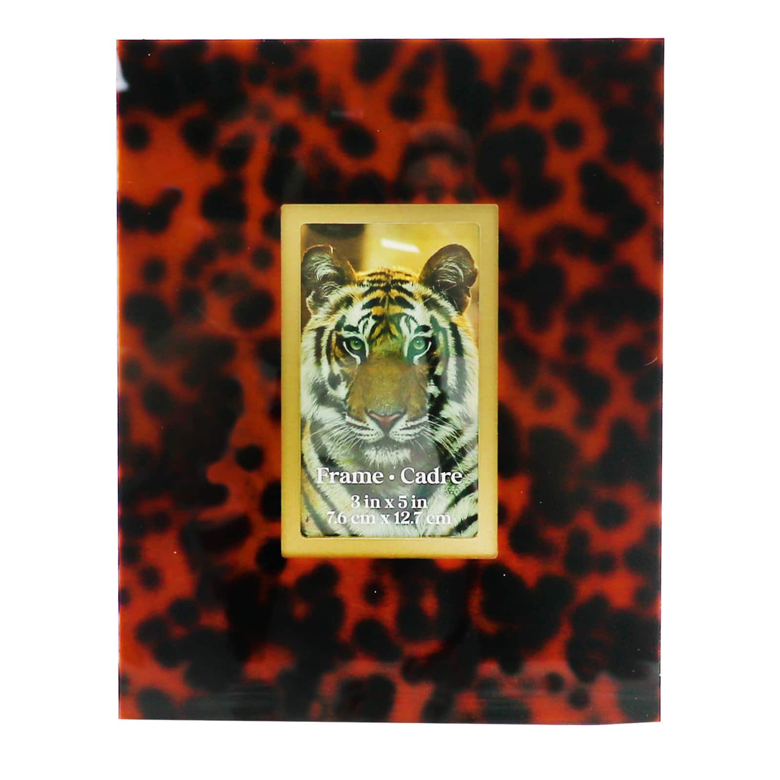 3" x 5" Orange Leopard Print Tabletop Frame by Ashland®