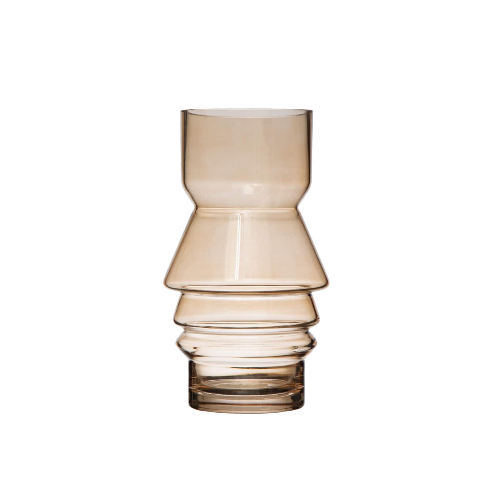 Hello Honey&#xAE; 8&#x22; Brown Glass Vase