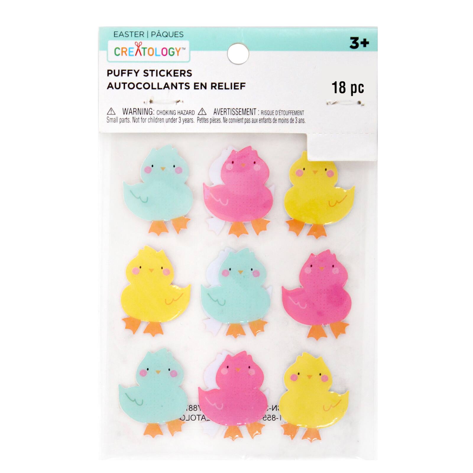 Chicks Puffy Stickers