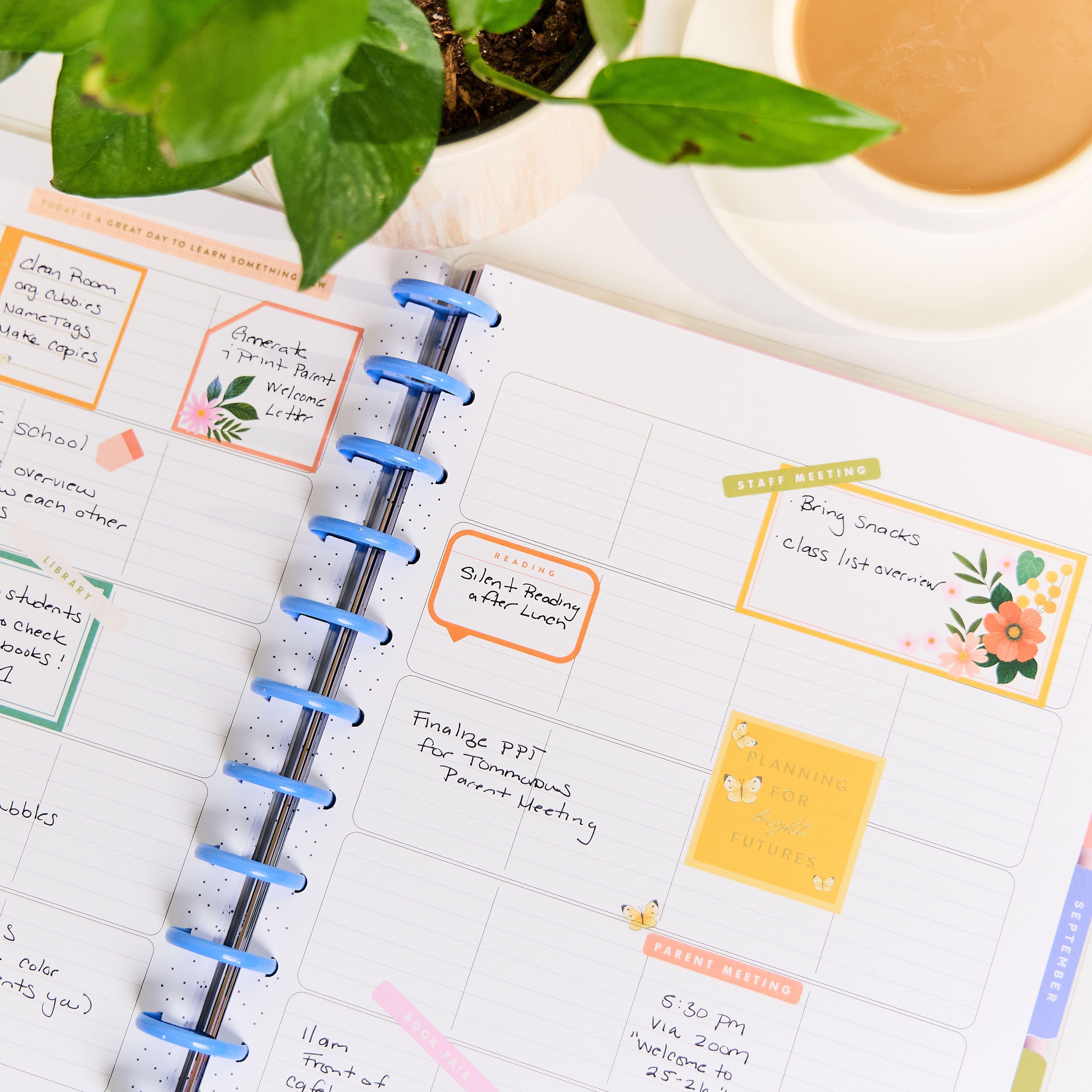 The Big Happy Planner&#xAE; Garden Joy Customizable Teacher Planner