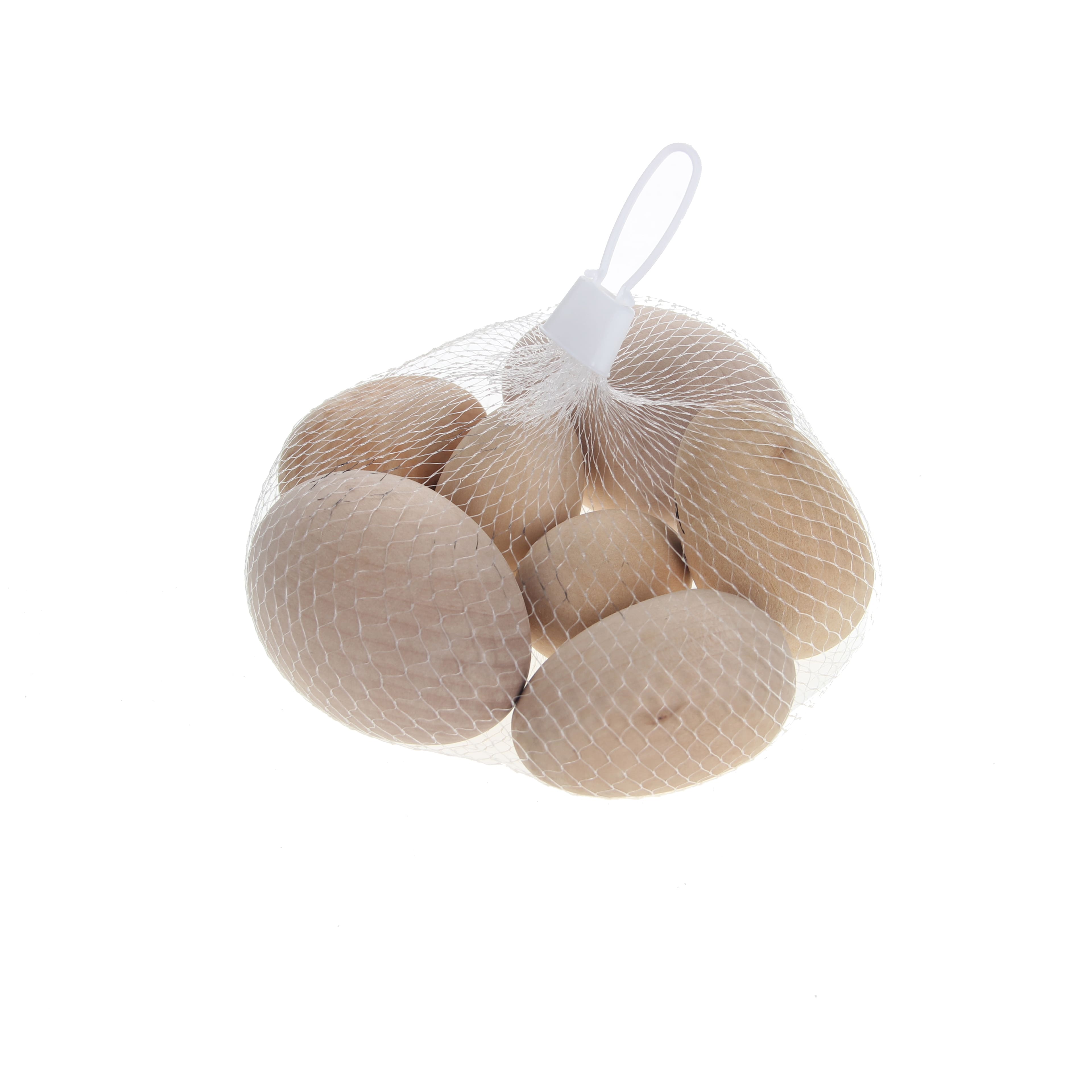 Mixed DIY Solid Wood Eggs, 7ct. by Make Market&#xAE;