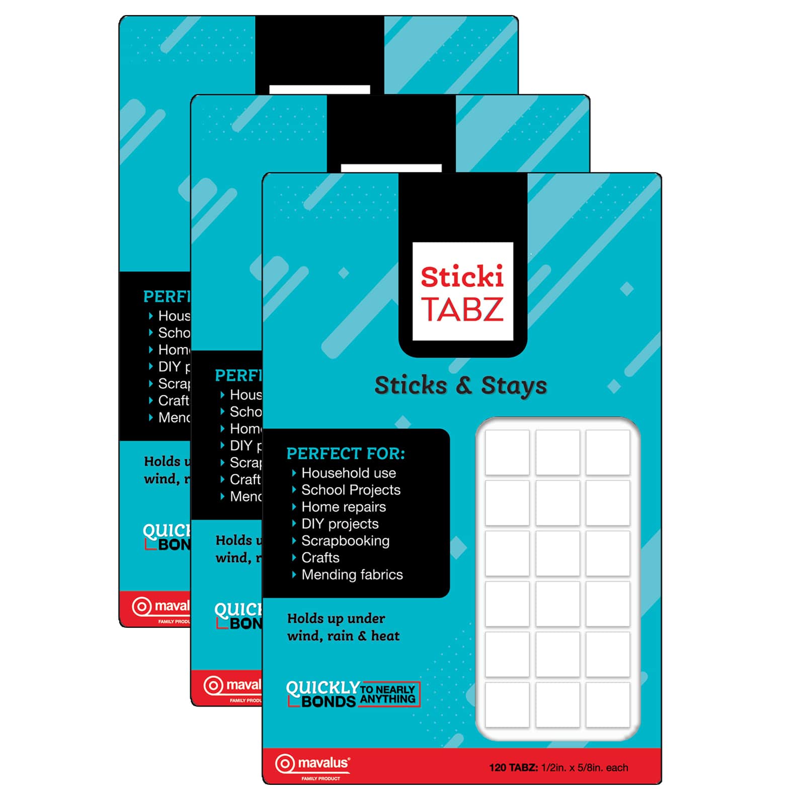 Mavalus® Sticki TABZ, 3 Packs of 120