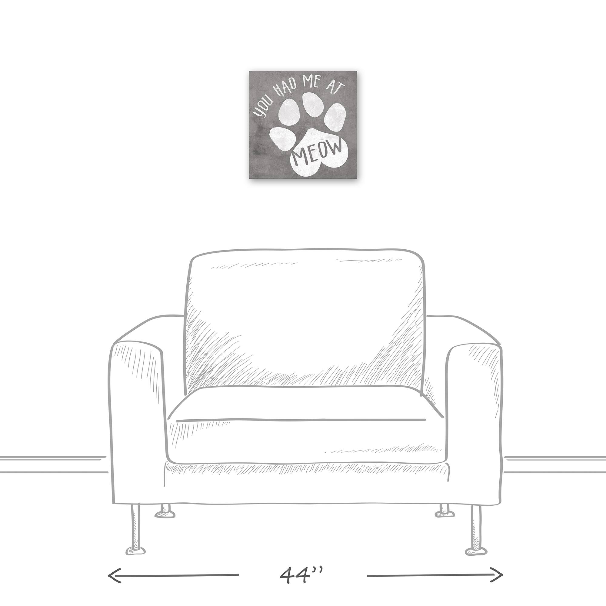 You Had Me at Meow Canvas Wall Art