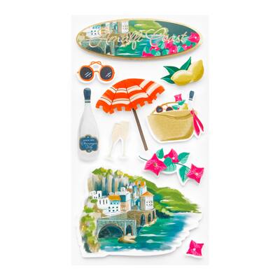 12 Pack: Amalfi Coast Dimensional Stickers by Recollections™ | Michaels