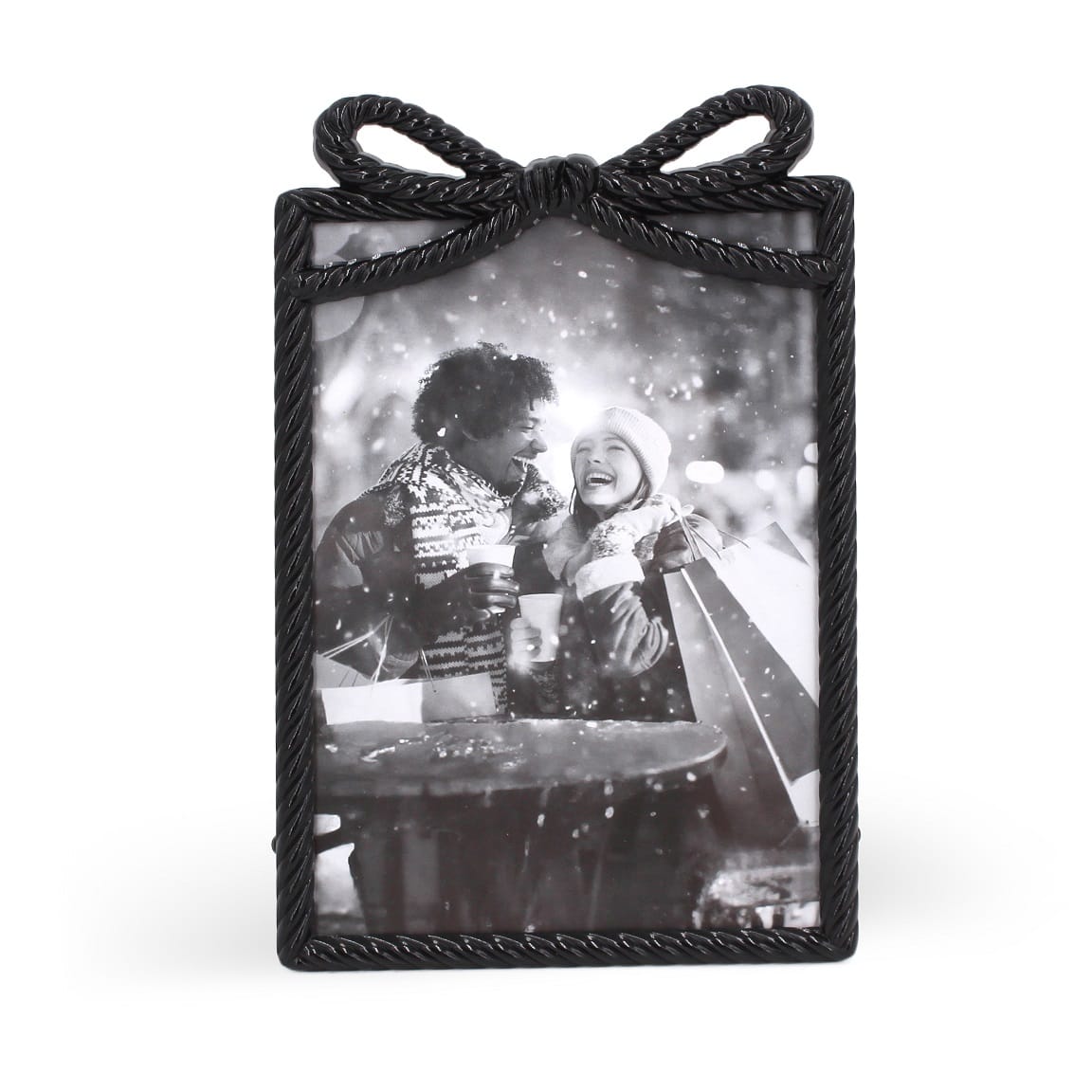 4&#x22; x 6&#x22; Rope with Bow Metal Frame by Studio D&#xE9;cor&#xAE;