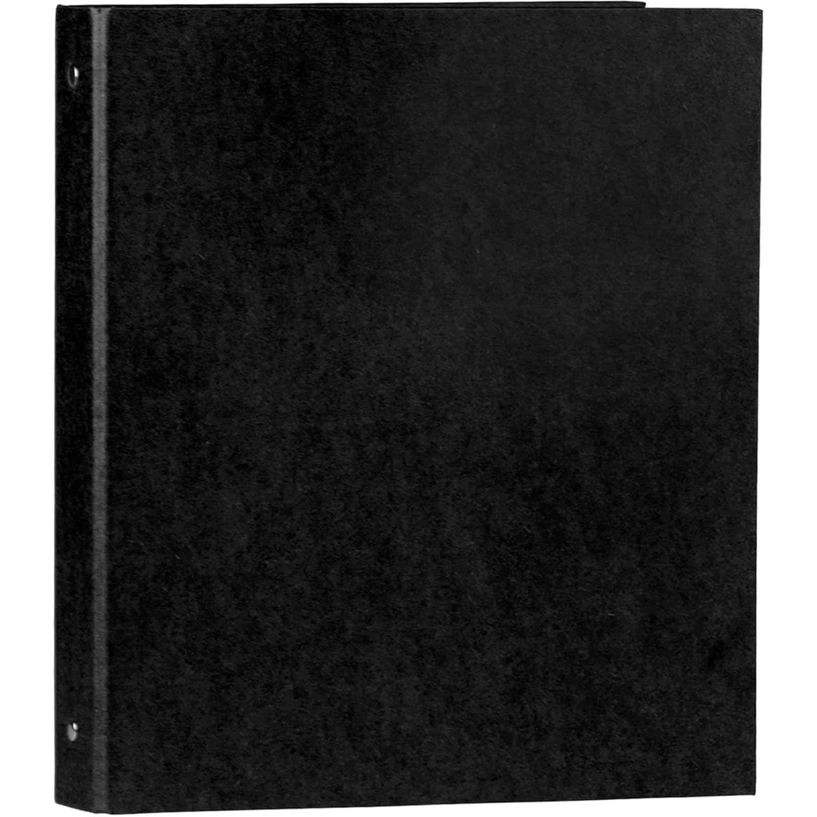 JAM Paper Kraft 1" Black Recycled Plastic 3 Metal Ring Binder