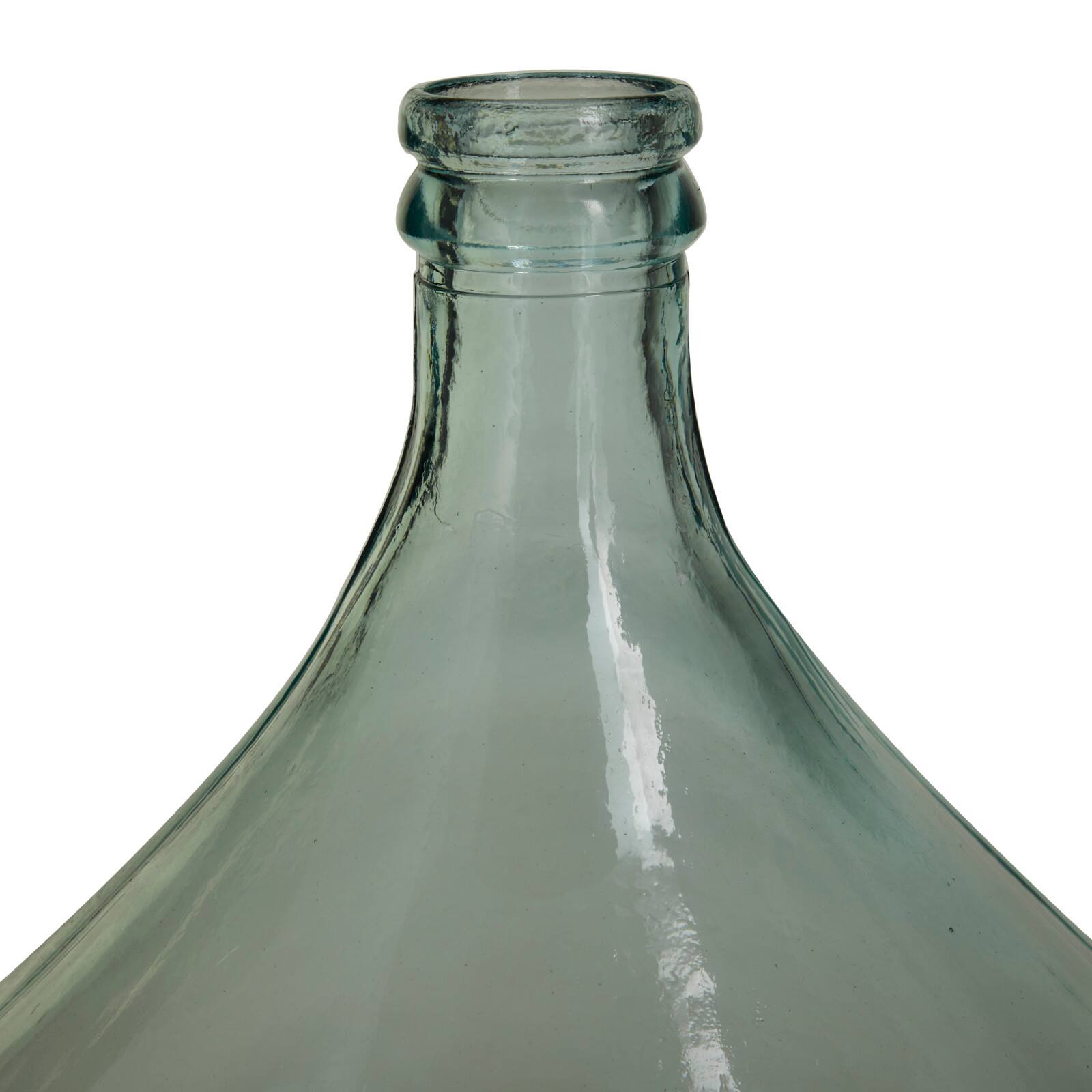 Clear Recycled Glass Handmade Spanish Vase 16&#x22; x 16&#x22; x 22&#x22;