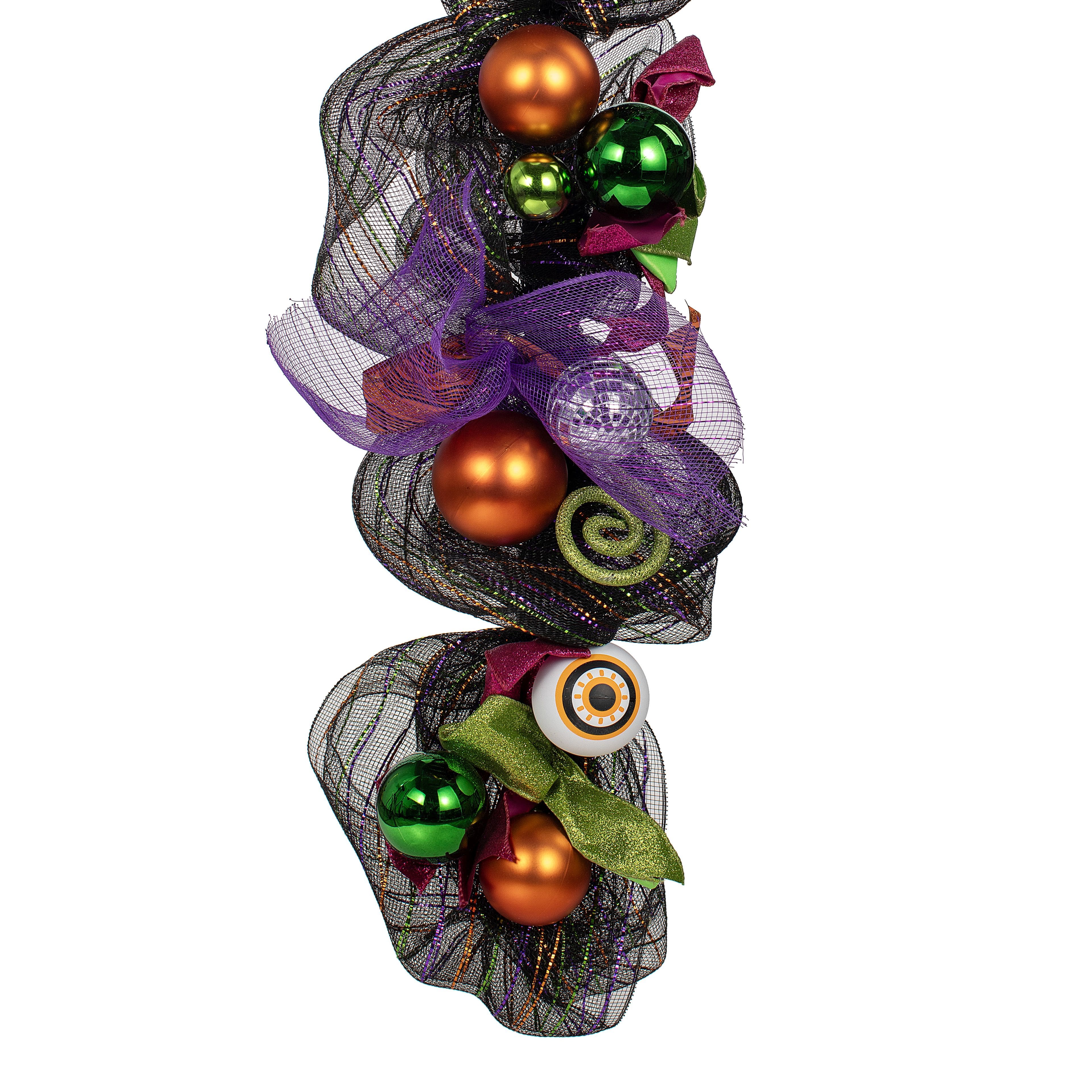 6ft. Eyeball &#x26; Ornament Mesh Garland by Ashland&#xAE;