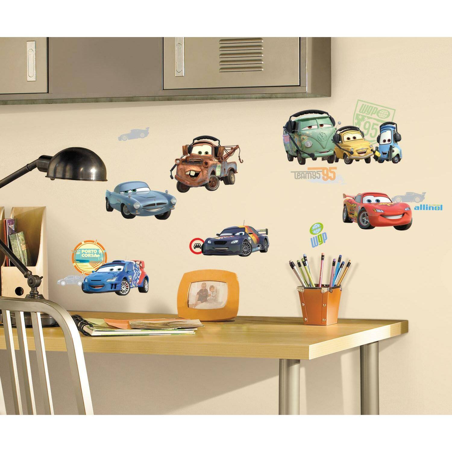 RoomMates Cars 2 Peel &#x26; Stick Wall Decals