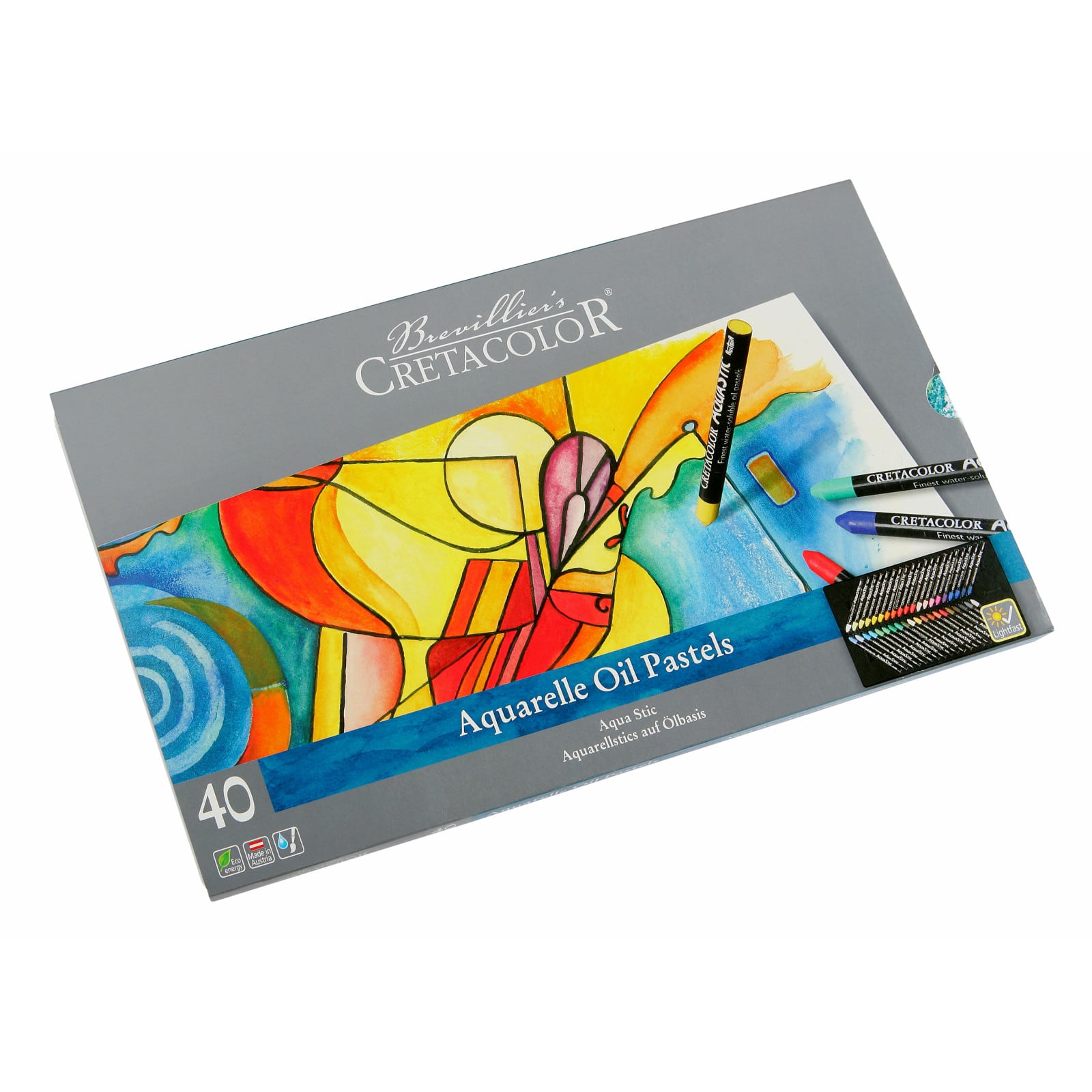 Cretacolor&#xAE; AquaStic 40 Color Oil Pastel Set