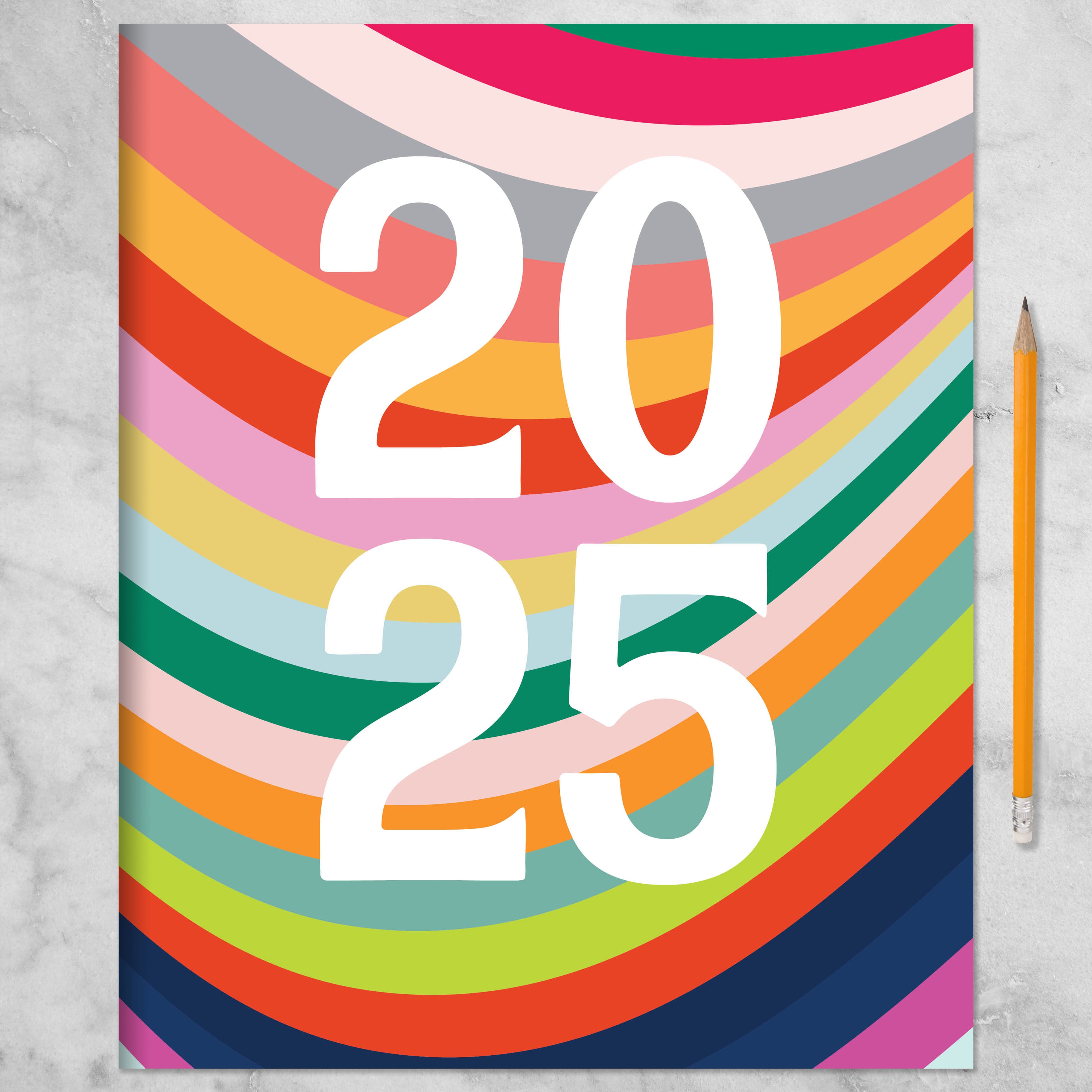 TF Publishing 2025 Color Swoops Large Monthly Planner